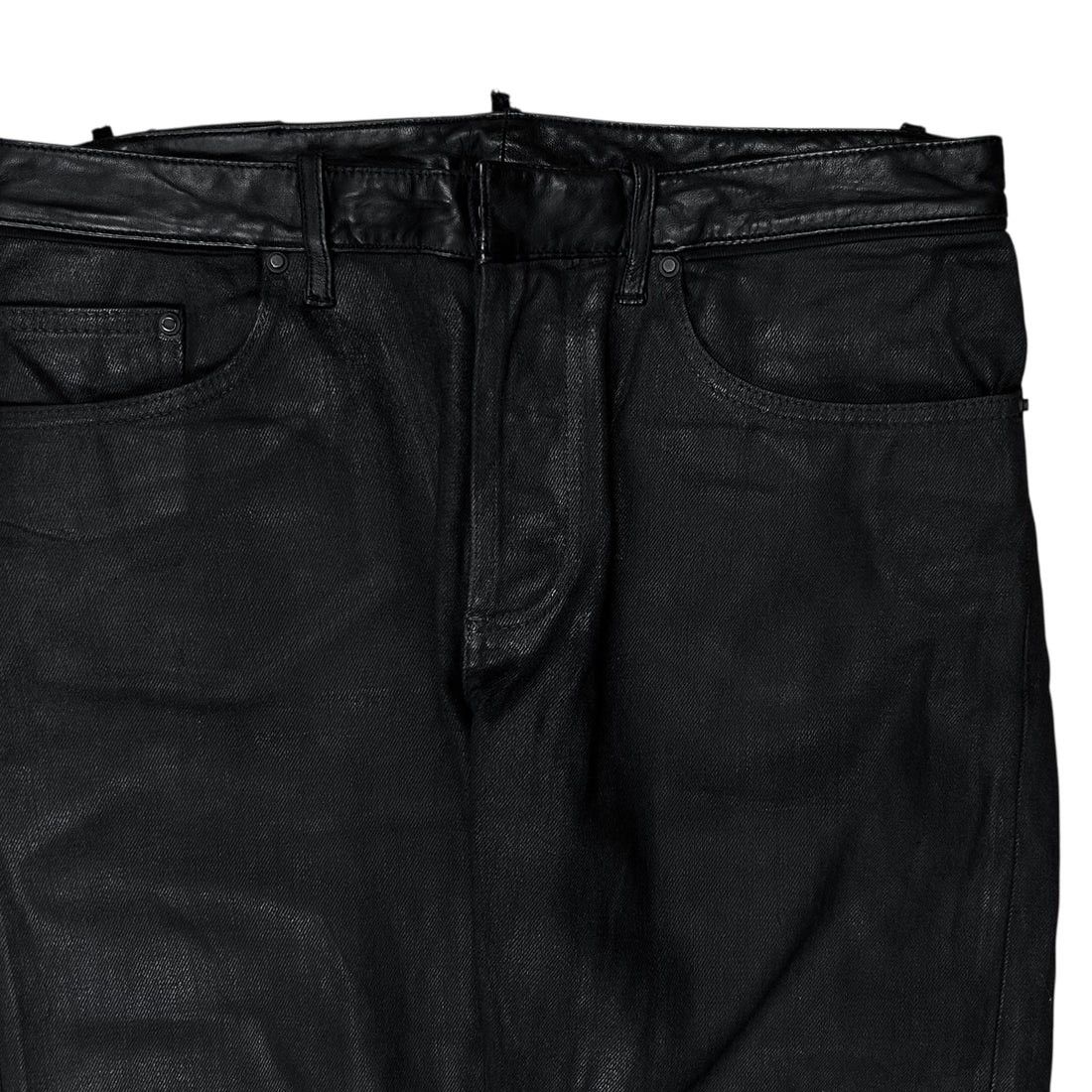 Balenciaga Balenciaga Waxed Leather Waist Jeans - AW15 Size US 30 / EU 46 - 4 Thumbnail