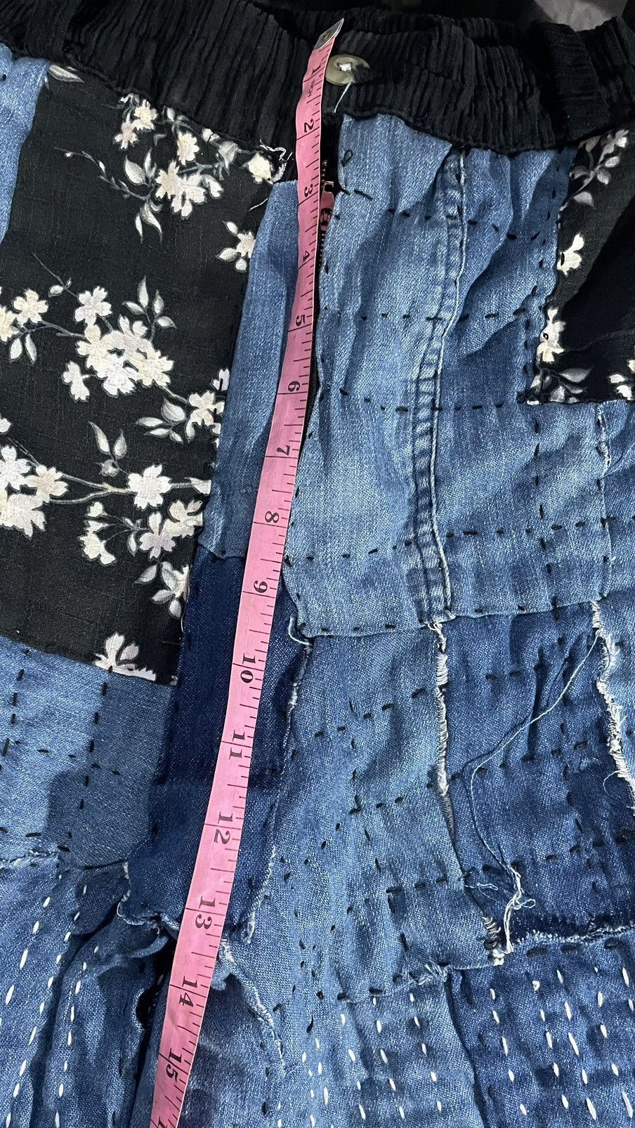Handmade Sashiko Boro wide leg Handmade Japan USA Fabric Size US 34 / EU 50 - 12 Thumbnail