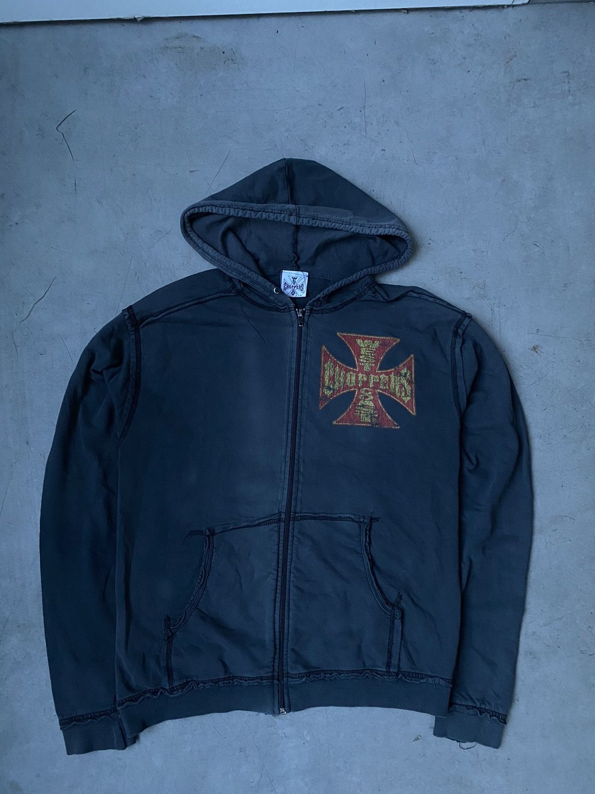 West Coast Choppers West Coast Choppers Zip Up Hoodie Faded Black Sexy,Porno Size US M / EU 48-50 / 2 - 1 Thumbnail