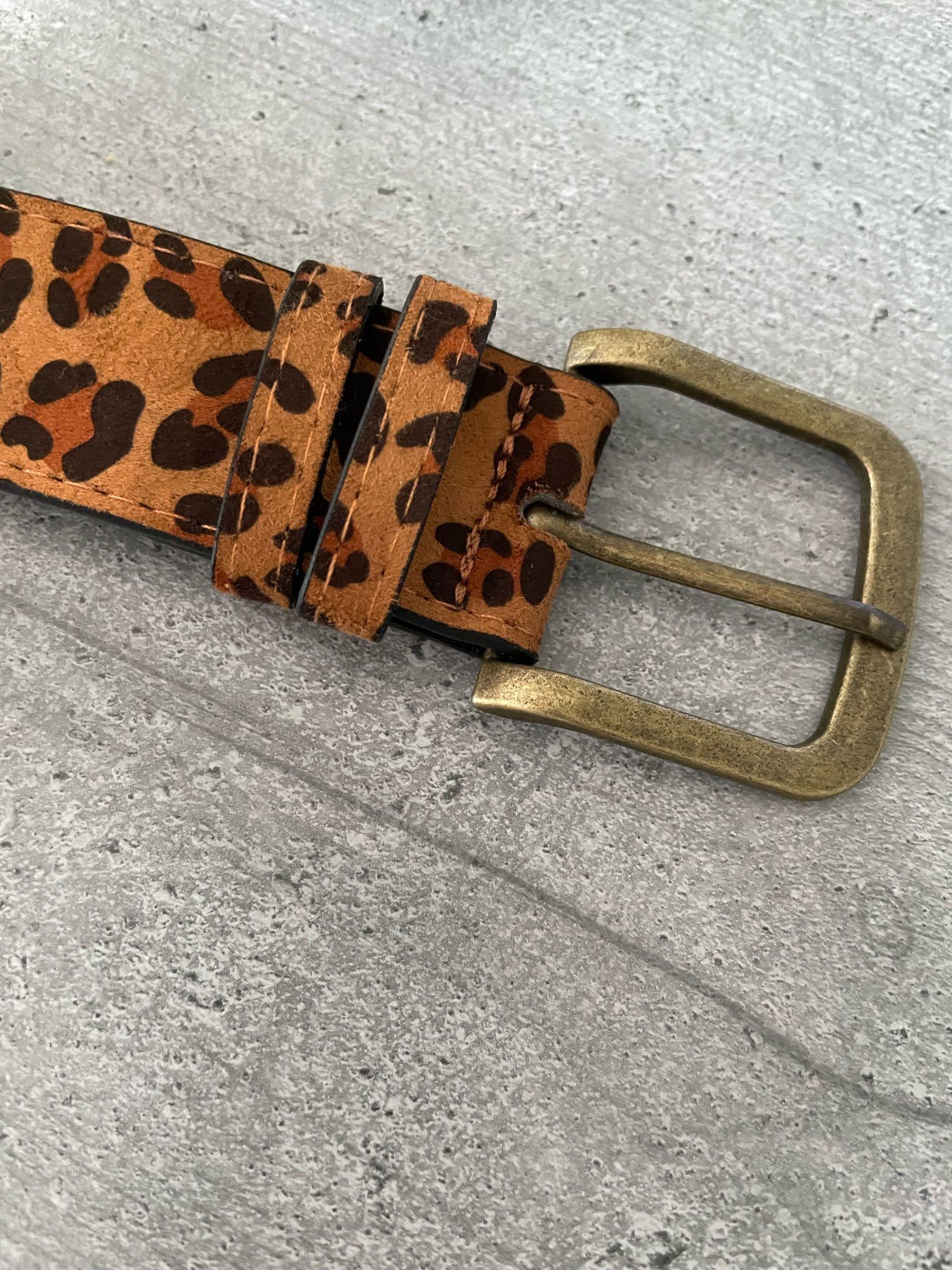 Japanese Brand Leopard Printed Belt Size ONE SIZE - 3 Thumbnail