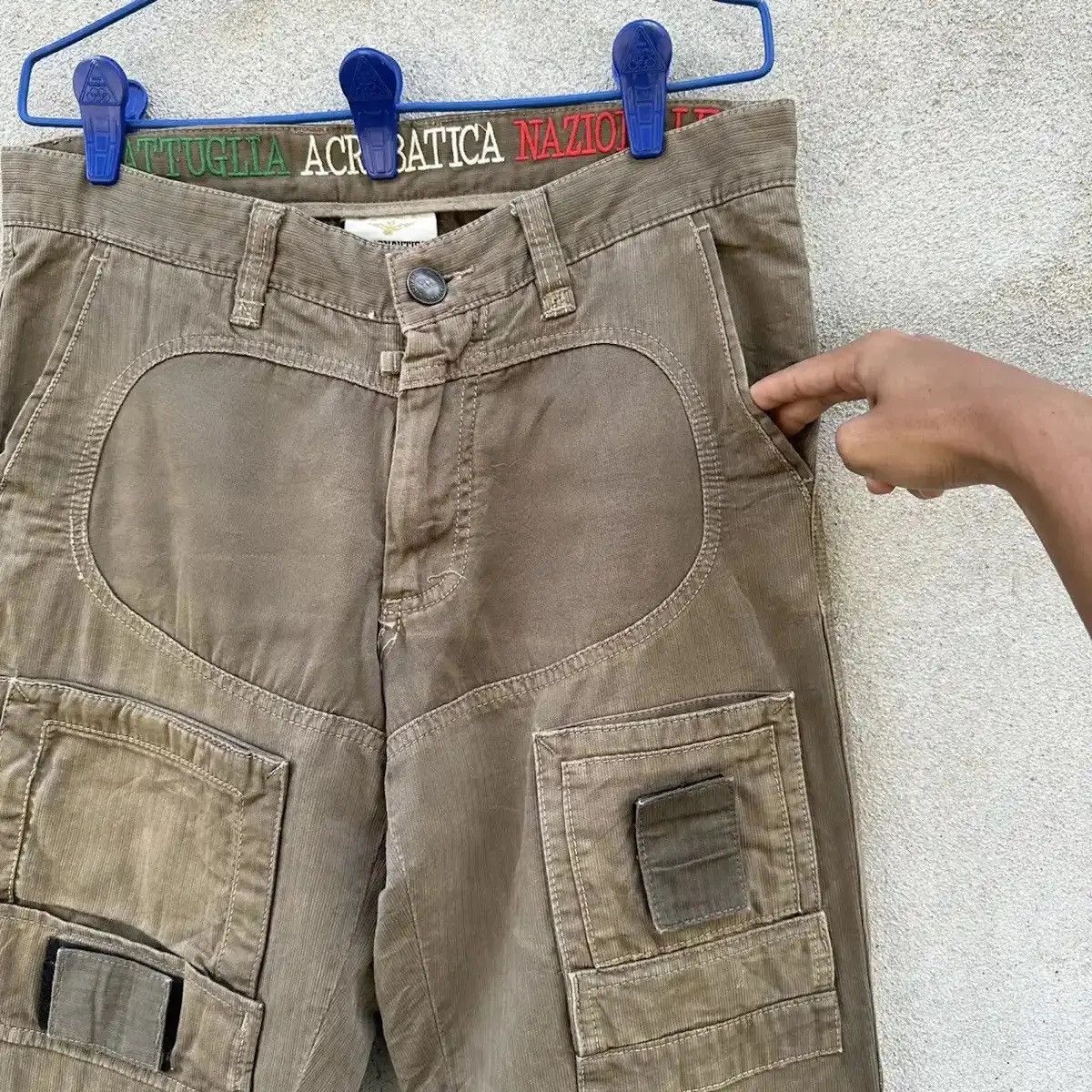 Aeronautica Militare 💥 STEALS 💥 AERONAUTICA MILITARE TROUSERS MULTIPOCKET CARGO Size US 32 / EU 48 - 5 Thumbnail