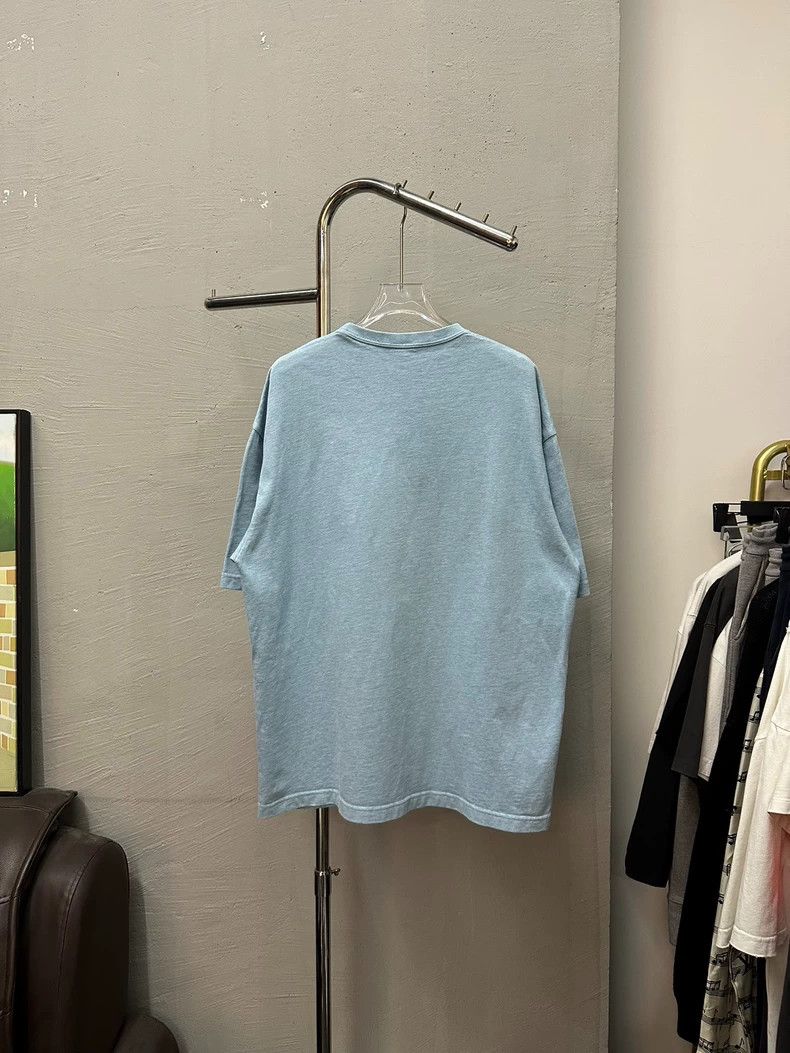 Balenciaga Short-sleeve smog blue buckle
