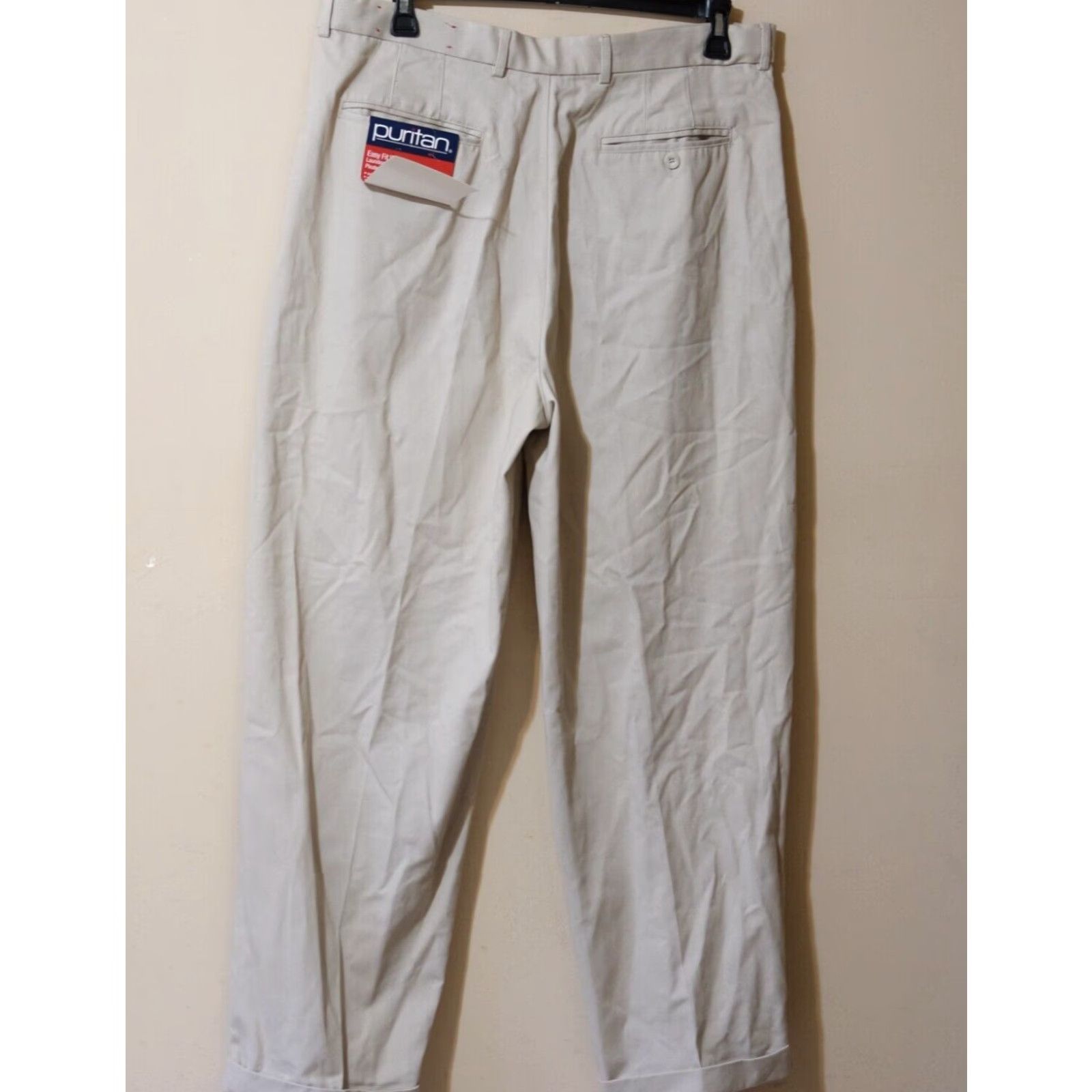 Vintage NWT Puritan Easy Fit Waist Khaki Pants Mens 40 x 30 Cotton/Polyester #p62-14 Size US 40 / EU 56 - 6 Thumbnail