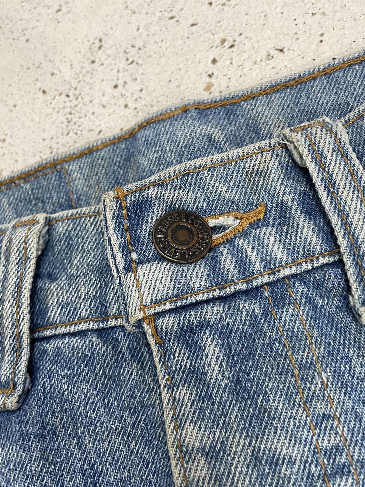 If Six Was Nine Vintage Levis 505 USA Thread Leg Pants (AD13) Size US 31 - 13 Thumbnail