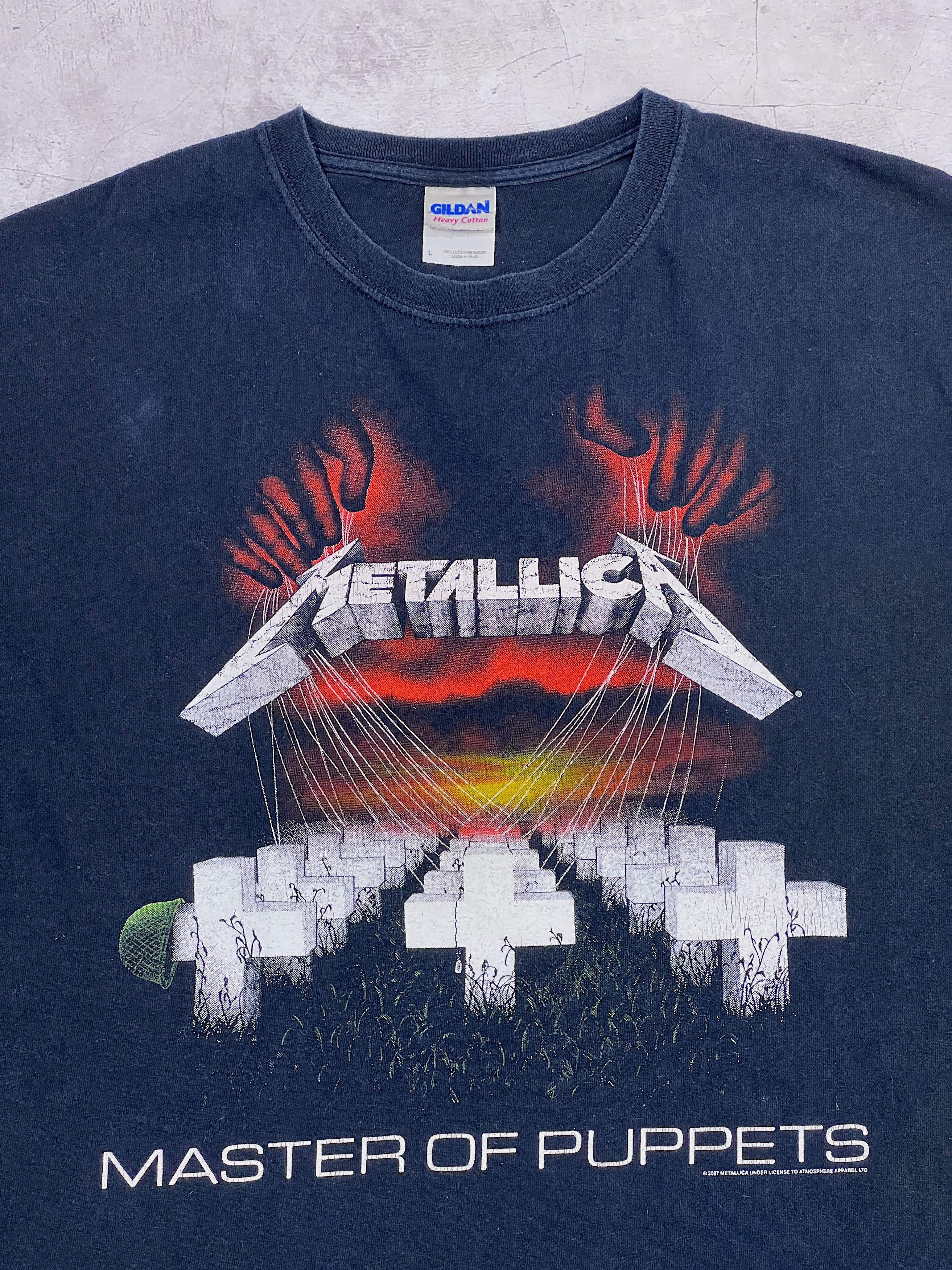 Band Tees × Gildan × Metallica 2007 Metallica T-Shirt Master of Puppets by Gildan Size US M / EU 48-50 / 2 - 3 Thumbnail