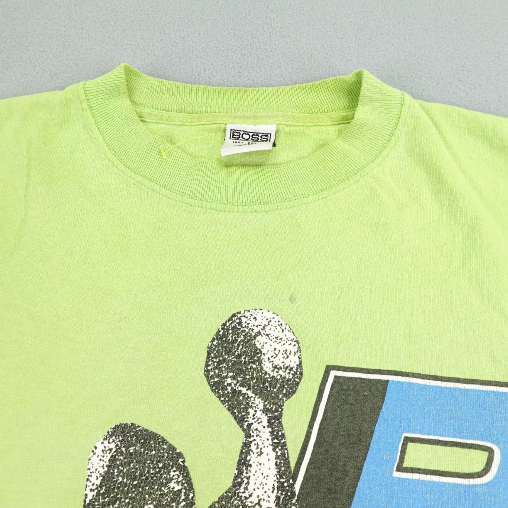 Vintage VINTAGE Boss Basketball Graphic Shirt Mens Large Green 90s Tee Size US L / EU 52-54 / 3 - 2 Thumbnail
