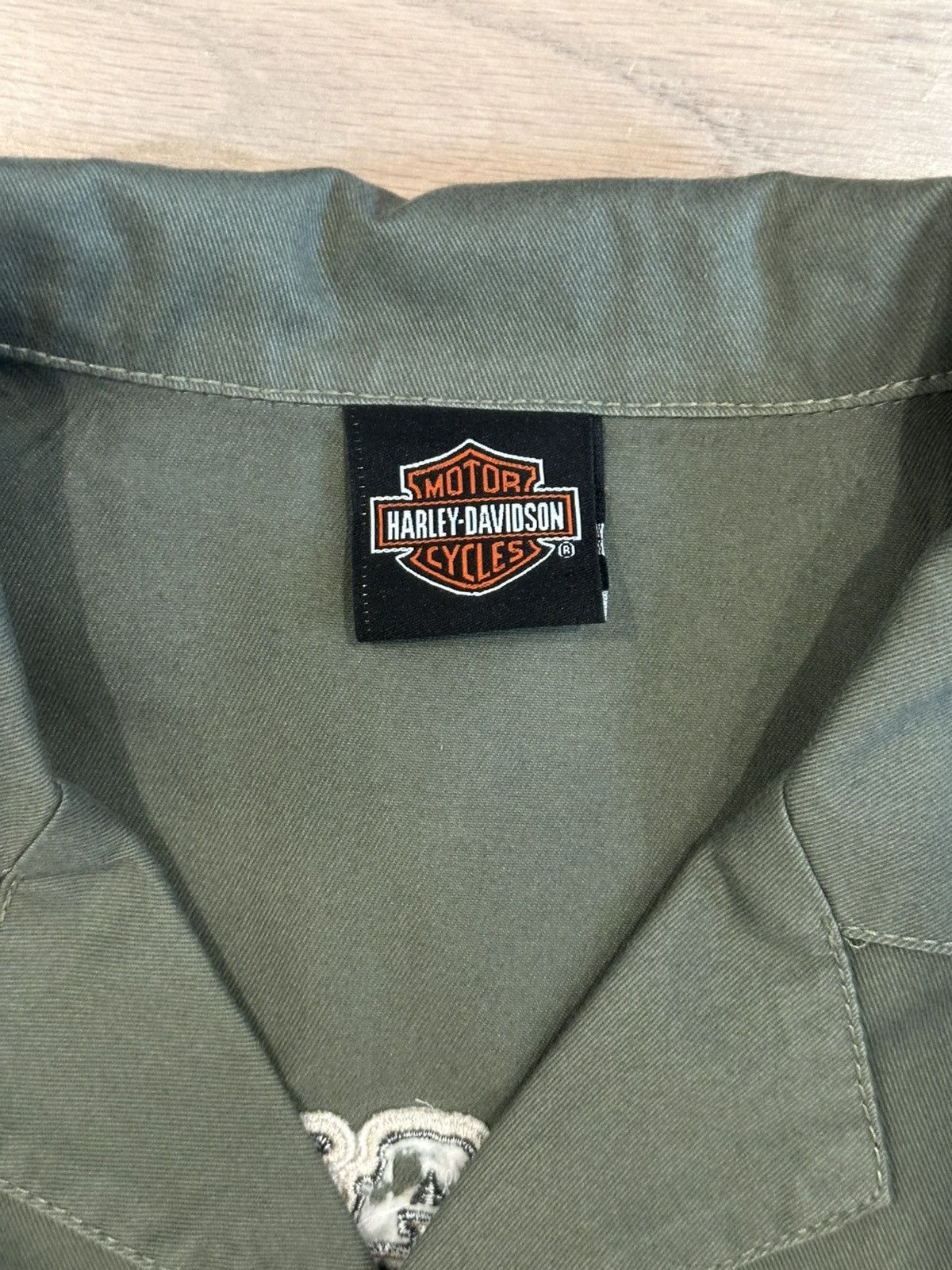 Harley Davidson Vintage Y2K Harley Davidson Bahamas Embroidered Button Up Size US M / EU 48-50 / 2 - 7 Thumbnail