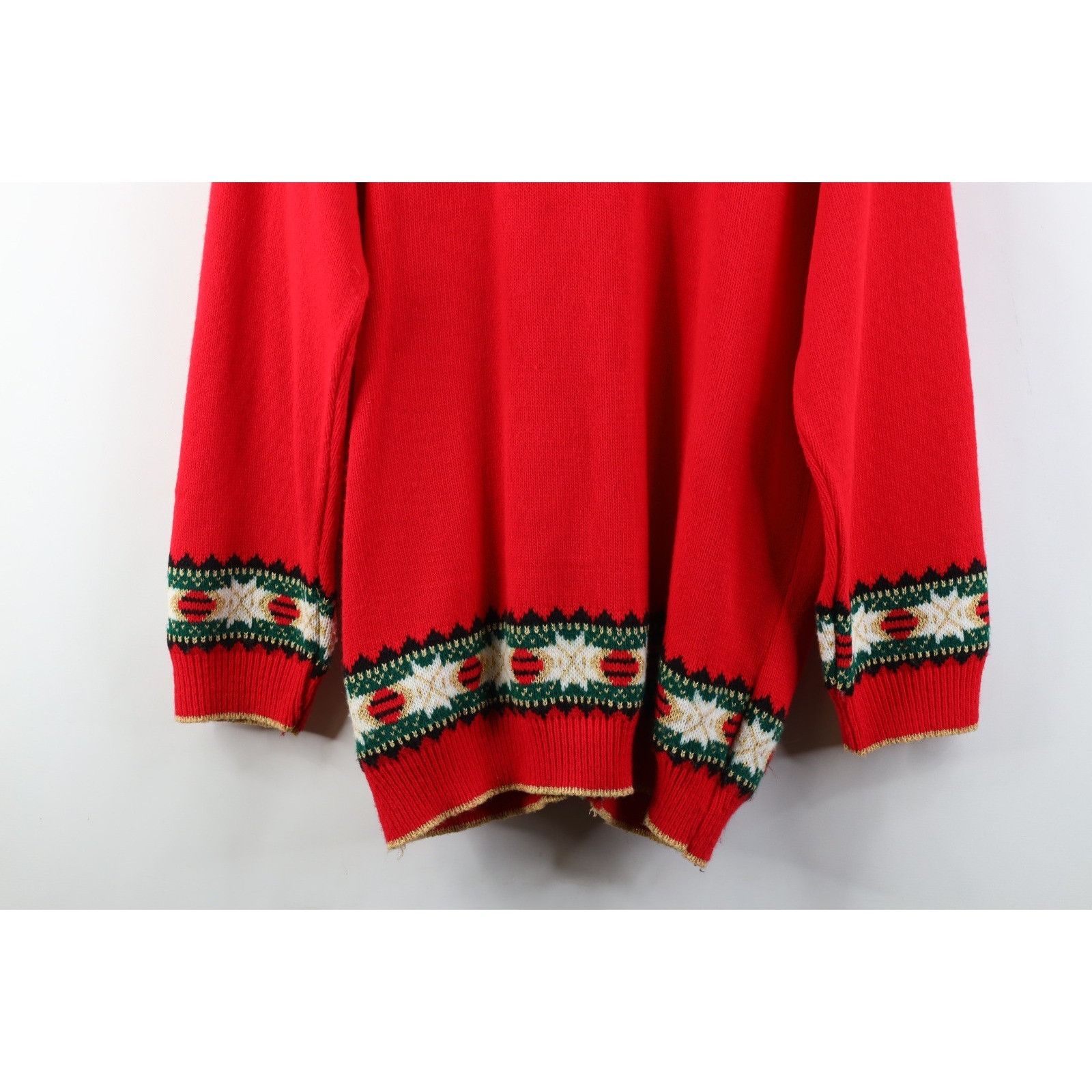 Vintage Vintage 90s Streetwear Christmas Fair Isle Cardigan Sweater Size M / US 6-8 / IT 42-44 - 12 Thumbnail