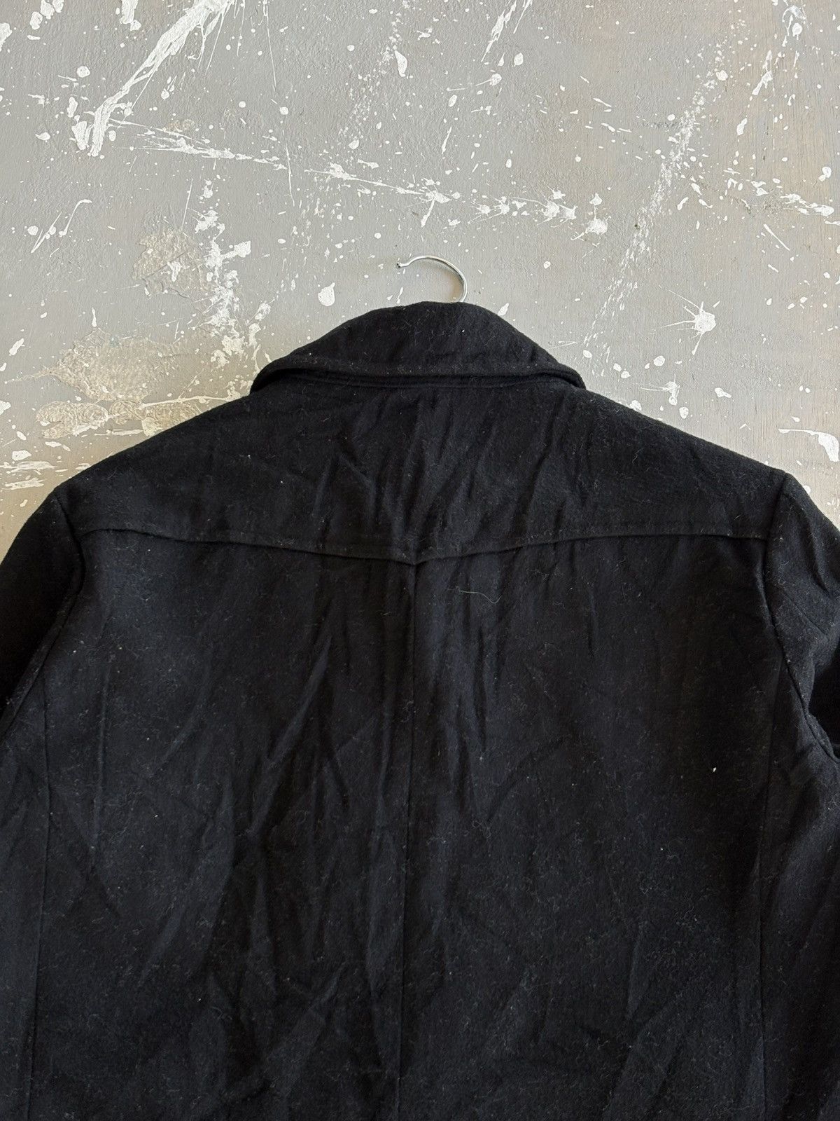 semanticdesign Semantic Design Black Double Breasted Wool Pea Coat Jacket Size US M / EU 48-50 / 2 - 9 Thumbnail