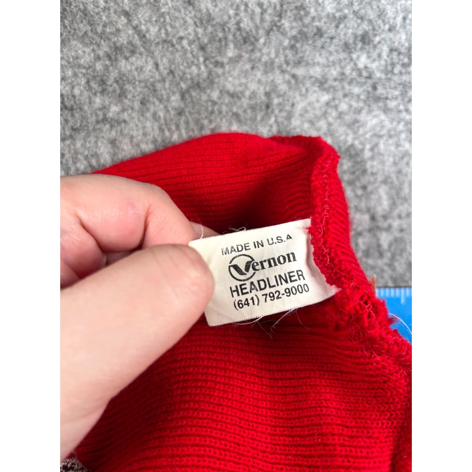 Vintage Capamerica Michael's Kitchen Beanie Toque Adult One Size Red Knit 100% Acrylic Restaurant Hat/Cap Unisex Adults Beanie Size ONE SIZE - 7 Thumbnail