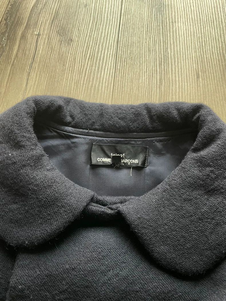 Comme des Garcons Comme des Garcons Navy blue cotton-padded jacket coat Size S / US 4 / IT 40 - 1 Thumbnail