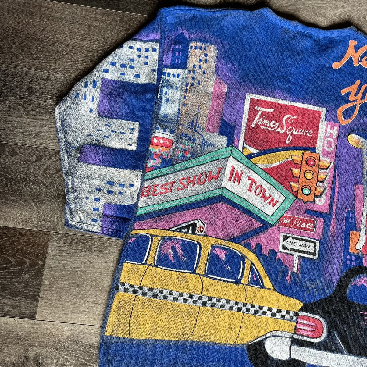 Vintage Vintage Y2K Kolorway USA New York City Hand Painted Pullover Size XL / US 12-14 / IT 48-50 - 5 Thumbnail