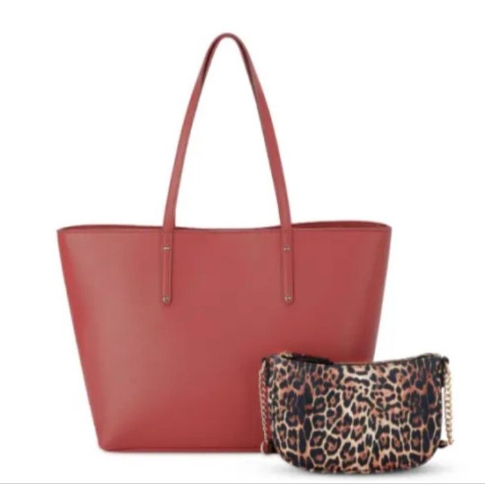 I.N.C INC Zoiey 2 1 XL Tote Bag True Red leo NWT Grailed