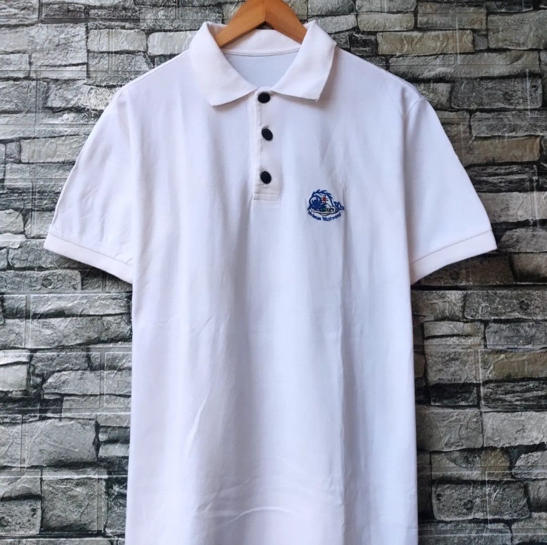 Vintage Vintage Vivienne Westwood Ocean Polo Shirt Size US M / EU 48-50 / 2 - 2 Thumbnail