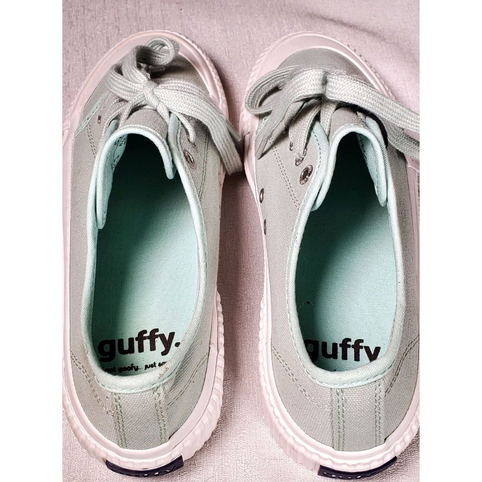 Olive Guffy The Spicewood Sneakers Shoes Low Top Canvas Lace Up Olive Green Women US 9.5 New Size L / US 10 / IT 46 - 7 Thumbnail