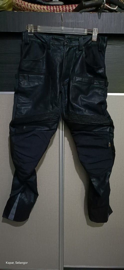 Japanese Brand Fieldcore biker pants faux leather Size US 32 / EU 48 - 1 Thumbnail
