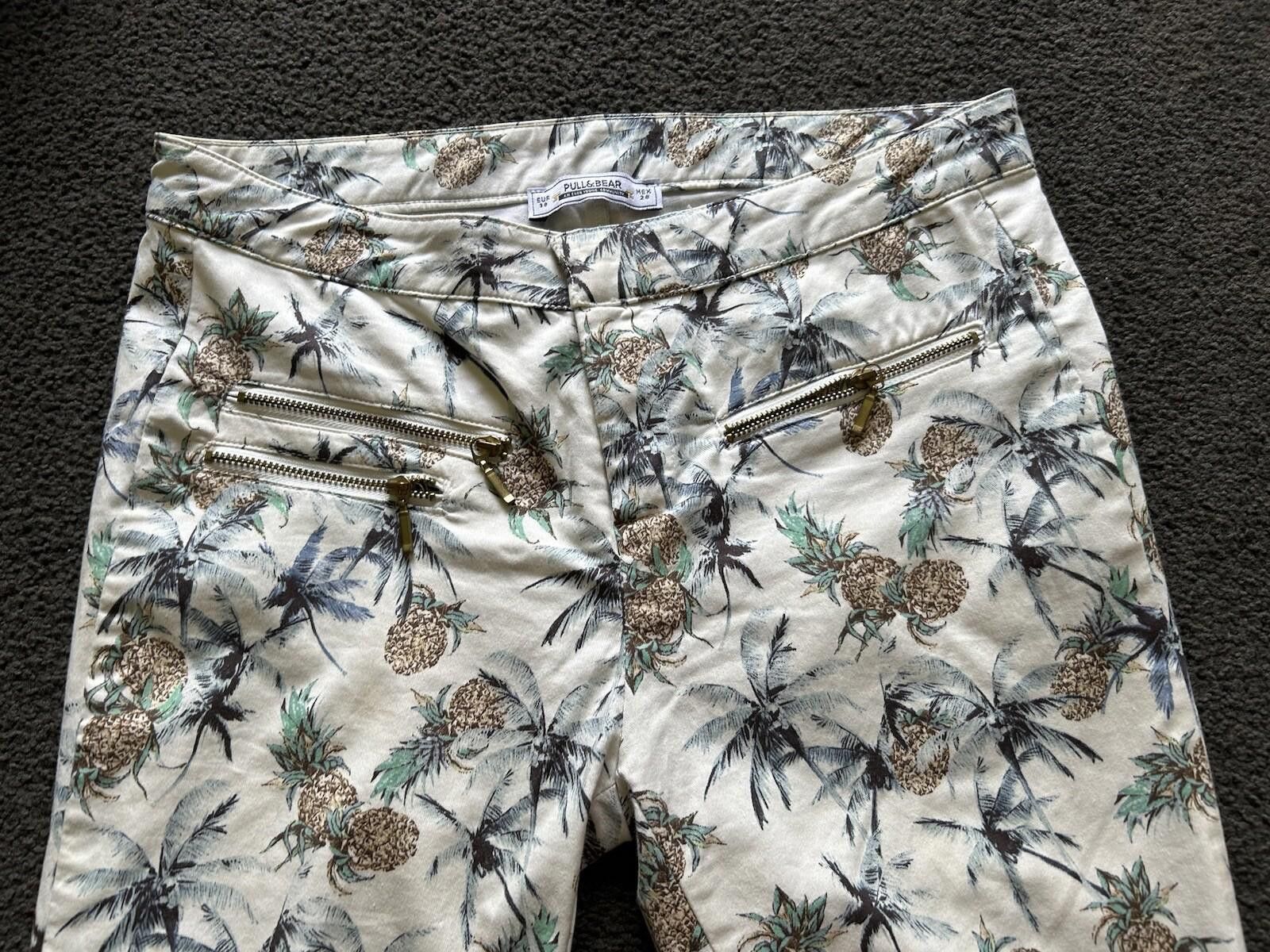 Designer Pull & Bear Skinny High Waist Capri - Sz EUR 38 Mex 28 AU M Size 32" / US 10 / IT 46 - 2 Thumbnail