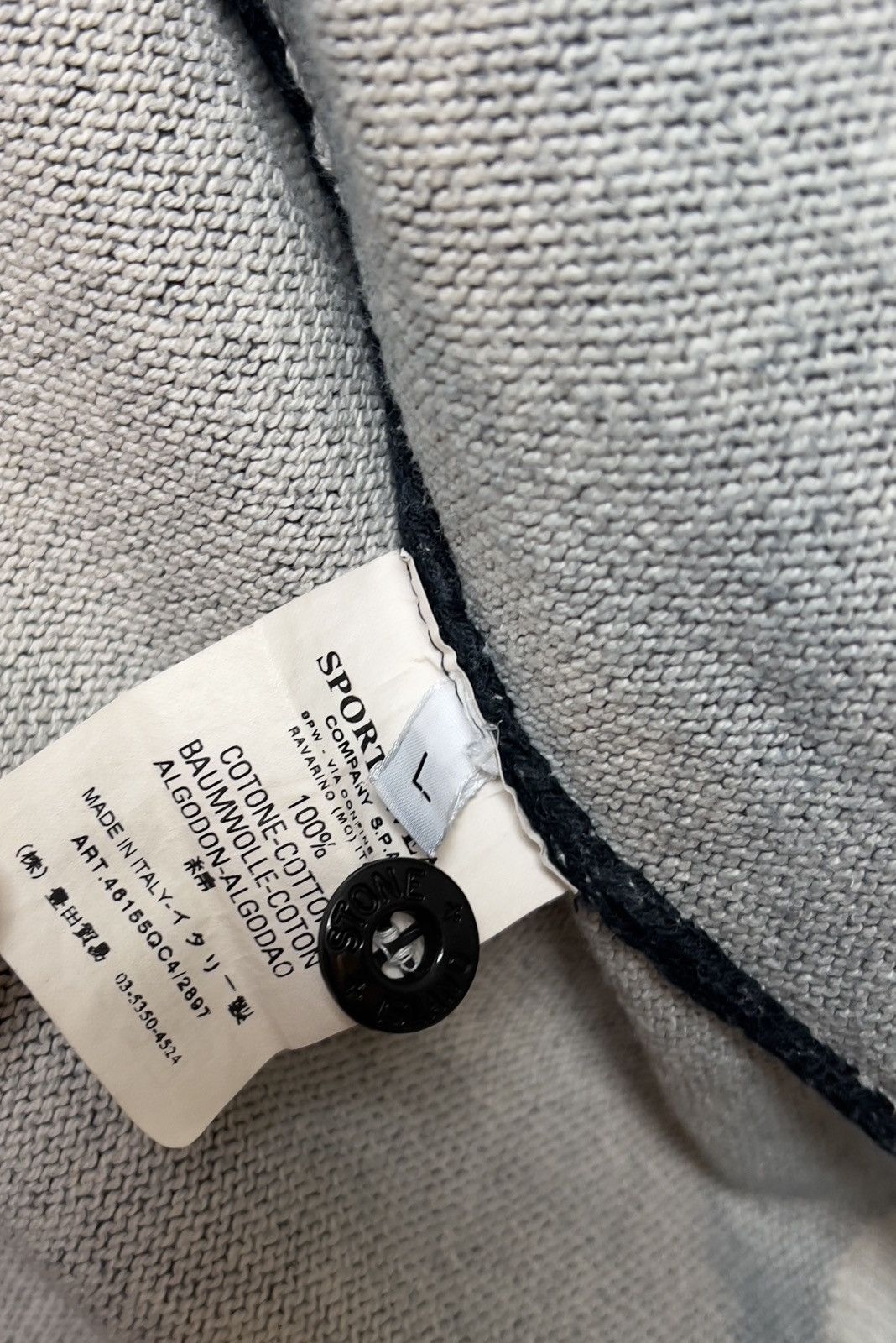 Stone Island stone island y2k navy cotton hoodie shimmer nylon hood Size US M / EU 48-50 / 2 - 18 Thumbnail