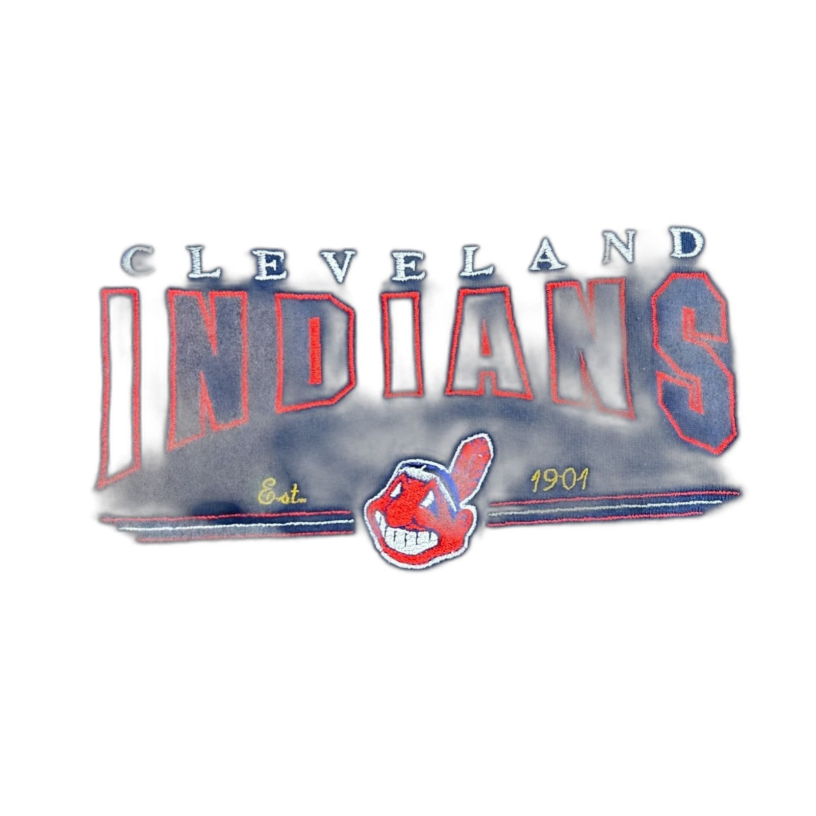 Vintage MLB Cleveland Indians Vintage Russel Sweatshirt 3XL Blue Size US XXL / EU 58 / 5 - 2 Thumbnail