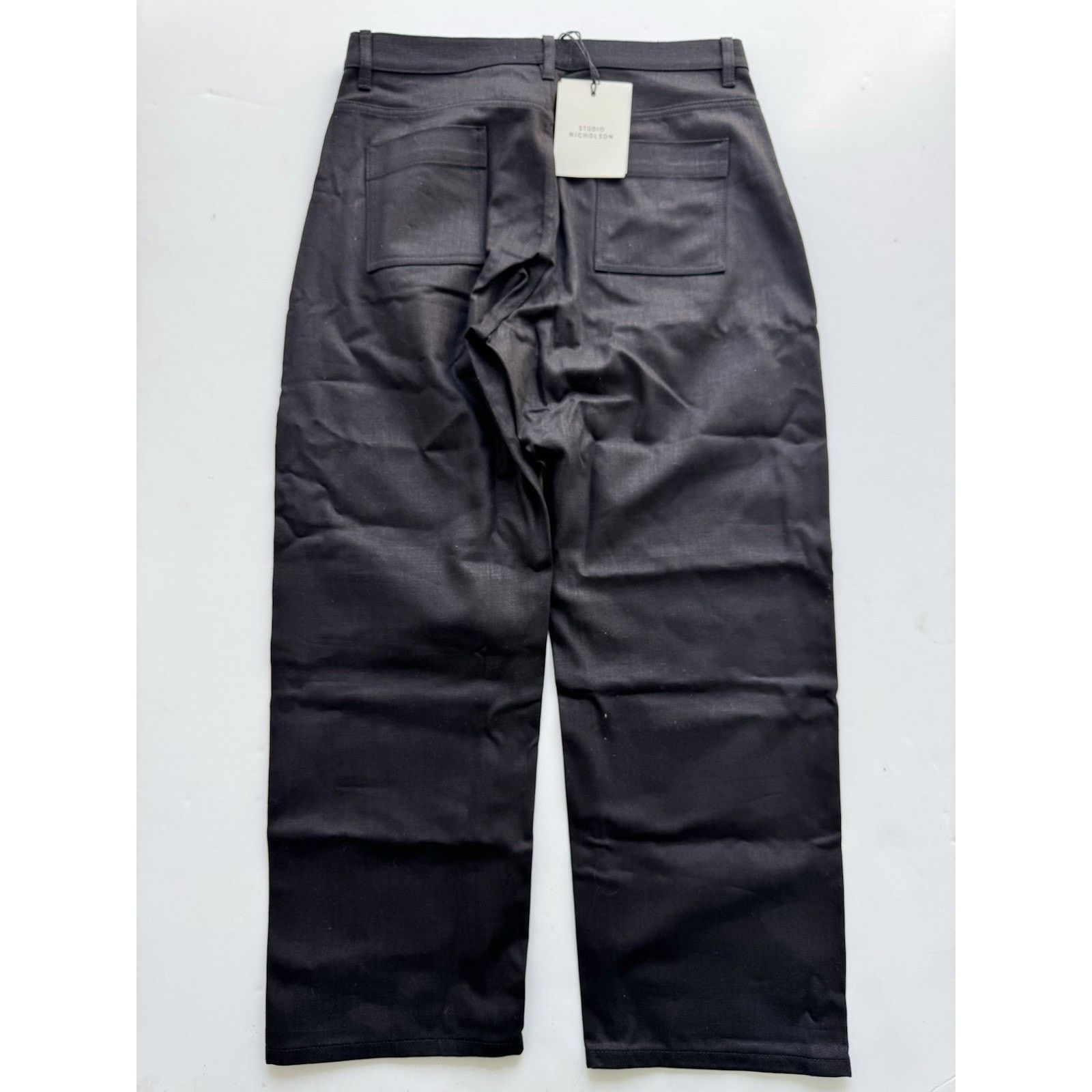 Studio Nicholson STUDIO NICHOLSON Ruthe Selvedge Denim - Black Size 3 Size US 33 - 2 Thumbnail