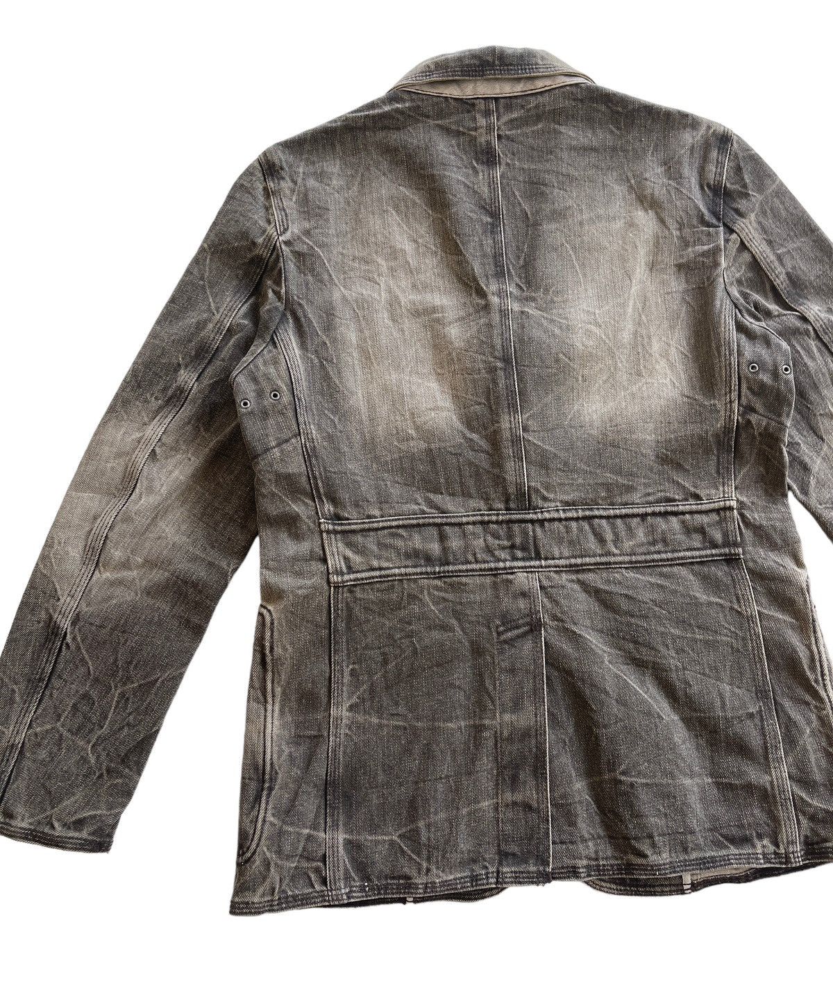 Japanese Brand Jun Men Washed Denim Chore Jacket Size US S / EU 44-46 / 1 - 7 Thumbnail