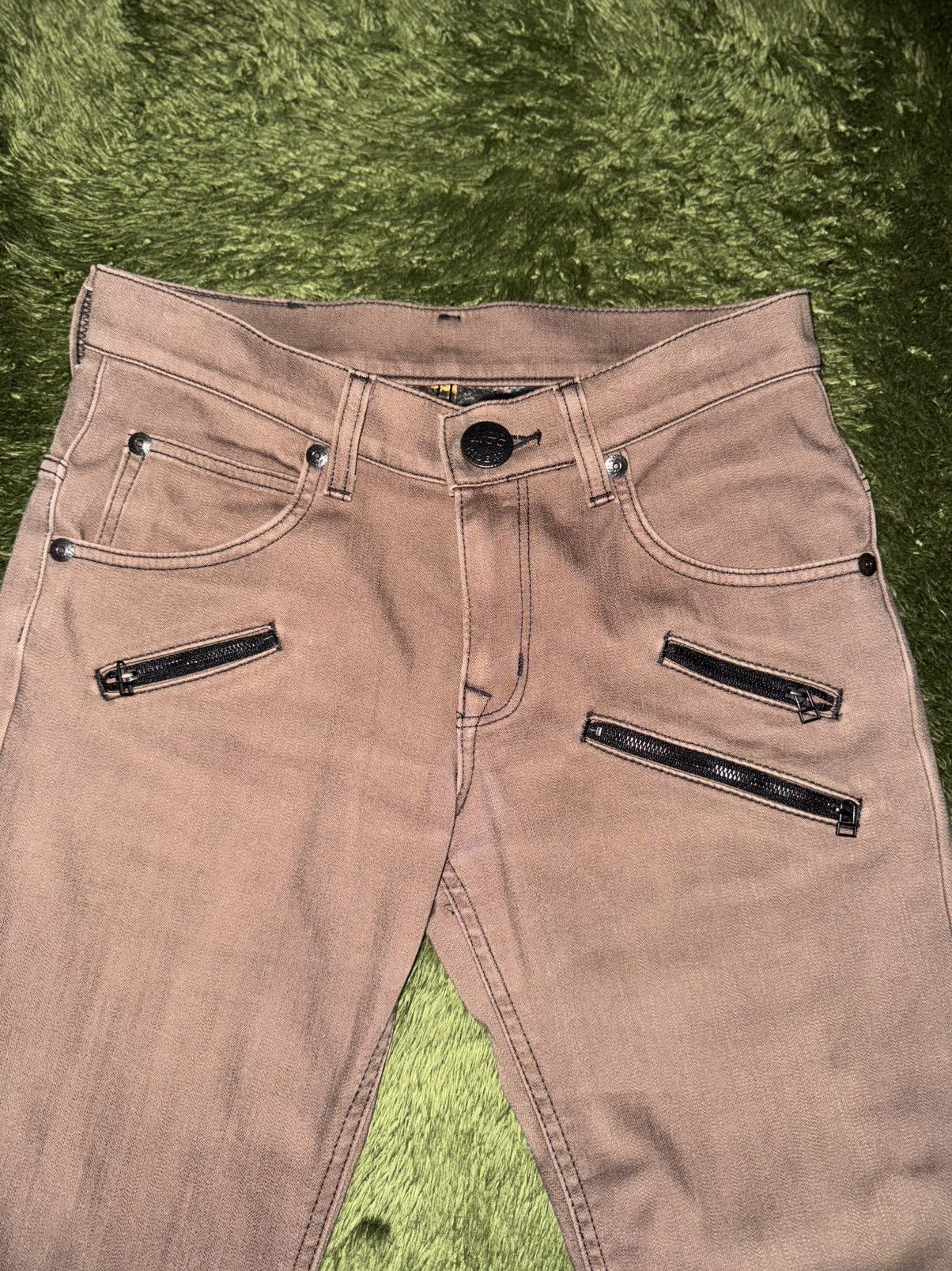 Lee [28] 00s LEE Japan Cinch-Back Cotton-Blended Pants Brown Size US 29 - 6 Thumbnail