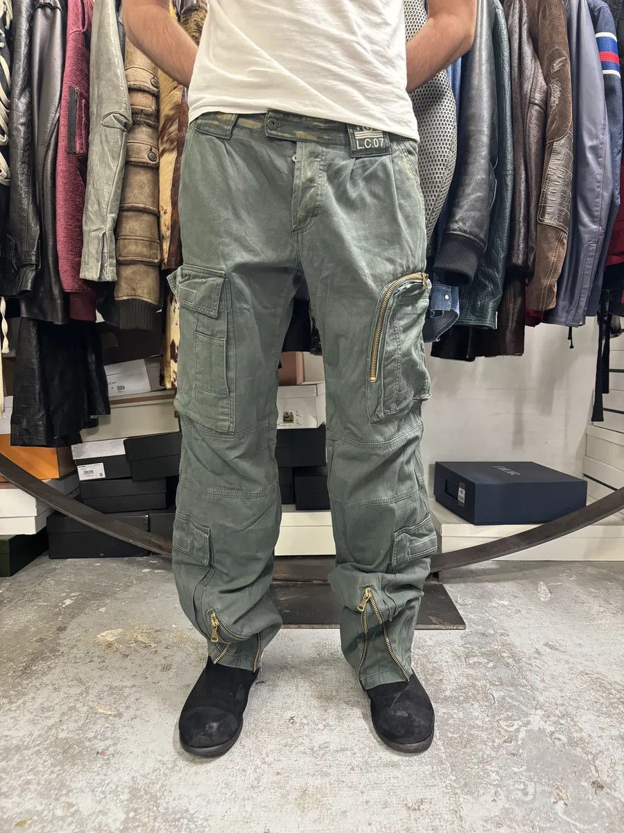 Dolce & Gabbana AW2006 Dolce & Gabbana Green Multi Zips Cargo Naval Pants Size US 34 / EU 50 - 3 Thumbnail