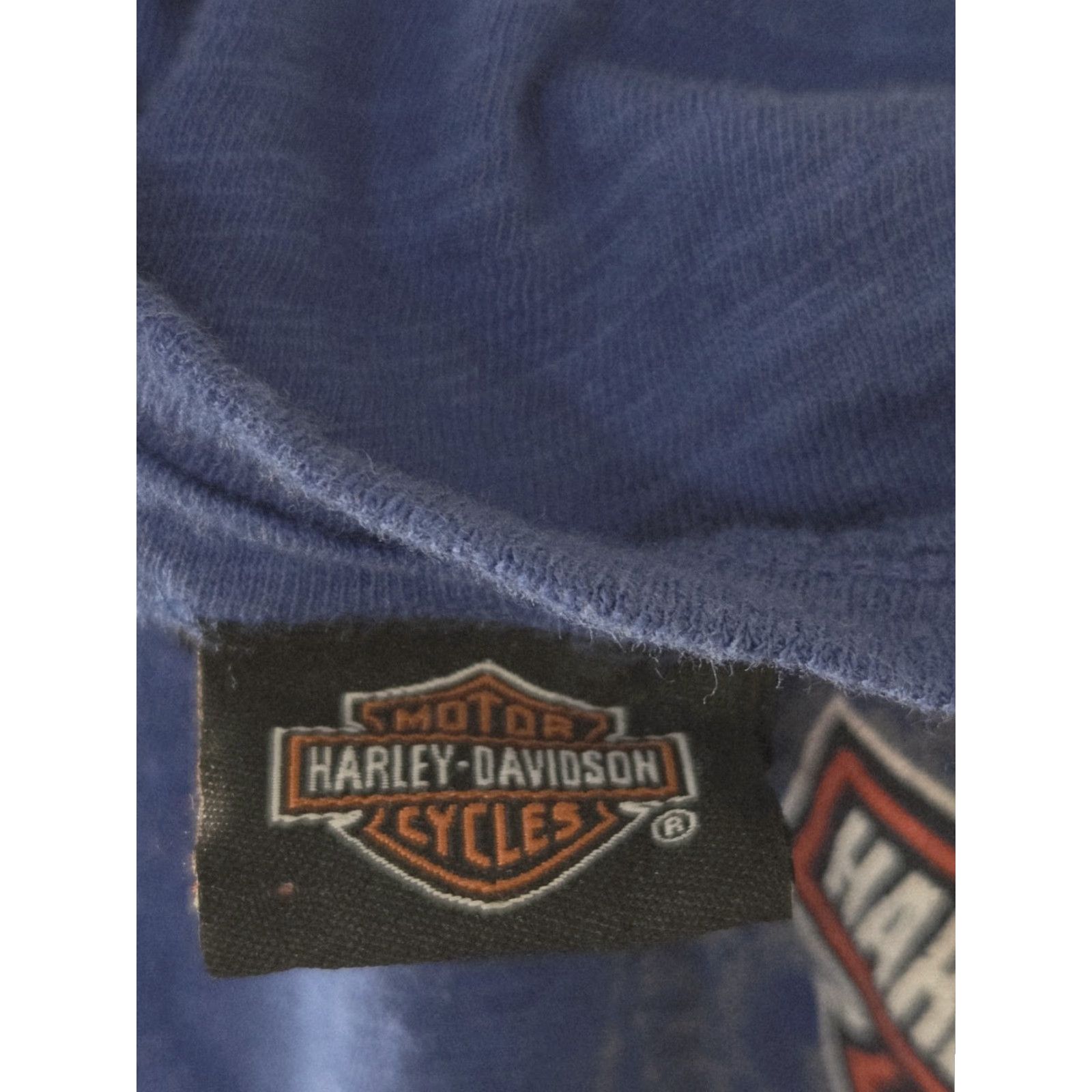 Harley Davidson Harley-Davidson Top Womens Vintage Short Sleeve Size M Blue Size M / US 6-8 / IT 42-44 - 7 Thumbnail