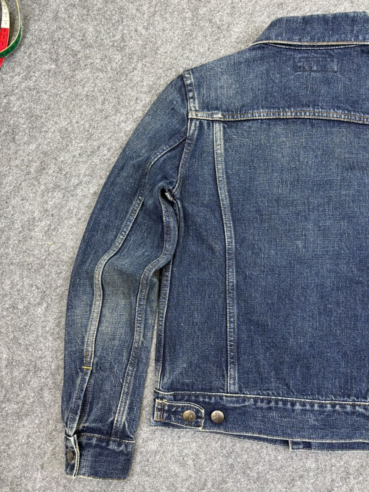 Japanese Brand 💥Selvedge Trucker💥green Selvedge Type 3 Trucker F817 Size US XXS / EU 40 - 12 Thumbnail