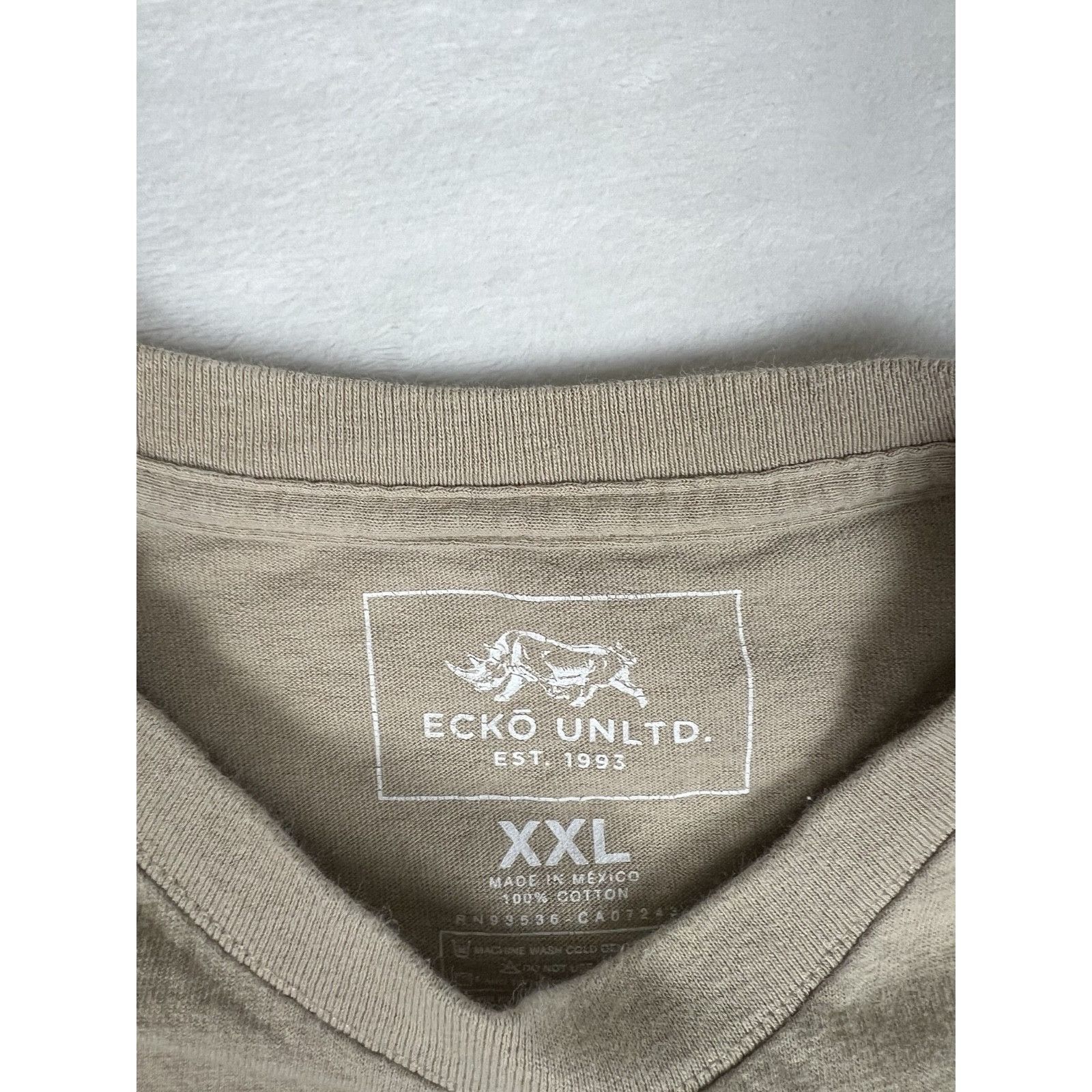 Ecko Unltd. Vintage Ecko Unltd T-Shirt Size 2XL Tan Brown OG Rhino Logo Size US XXL / EU 58 / 5 - 3 Thumbnail