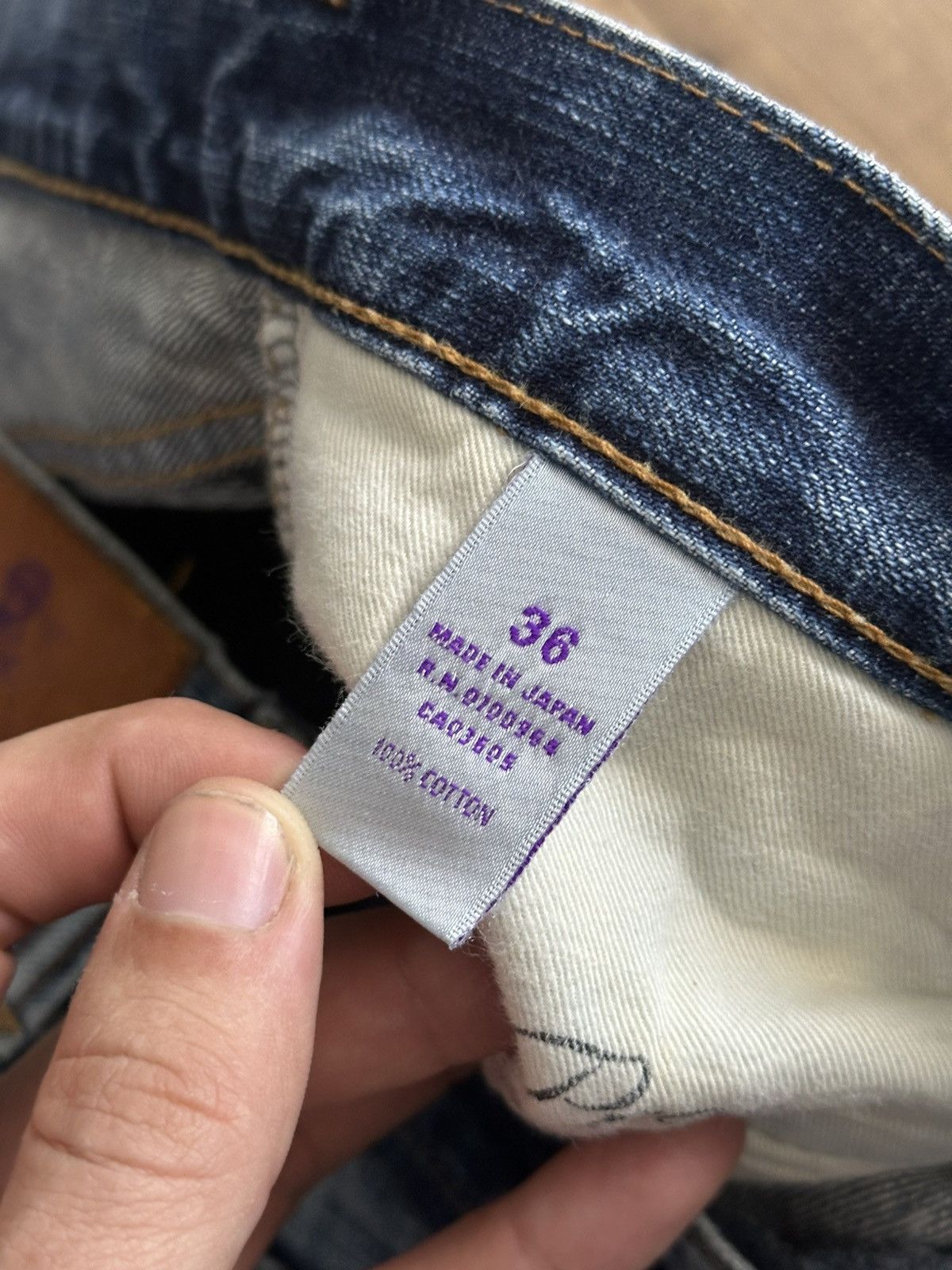 Prps PRPS Japanese Washed Denim Jeans Size US 36 / EU 52 - 16 Thumbnail