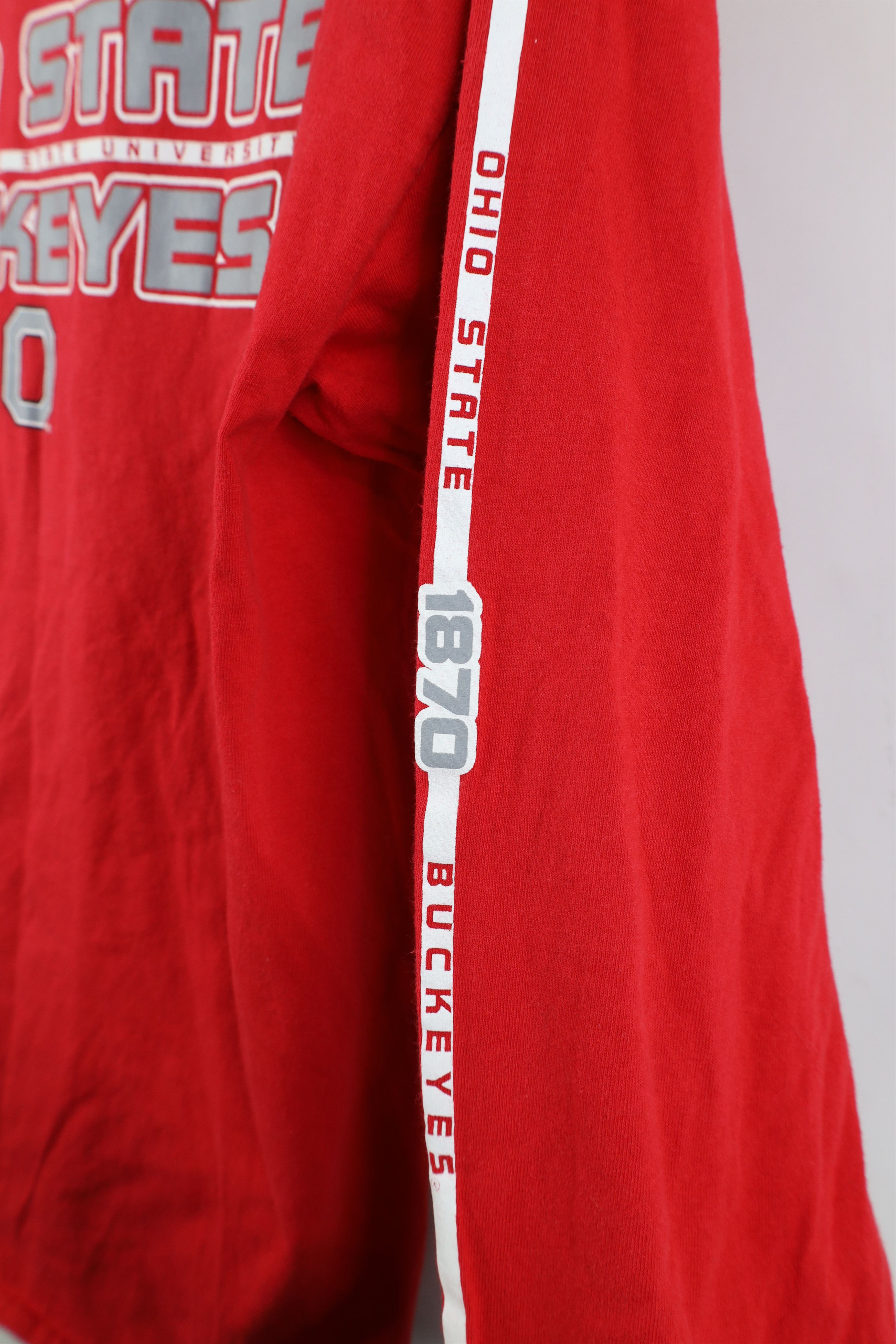 Vintage Vintage Ohio State University Long Sleeve T-Shirt Red Cotton Size US L / EU 52-54 / 3 - 8 Thumbnail
