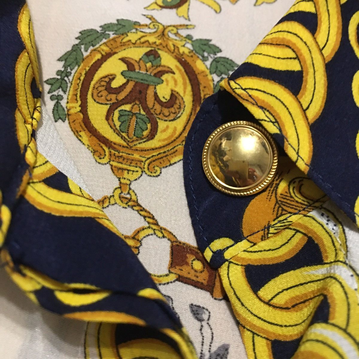 Other MADELEINE Silk Designer Hermes Print Blouse EU40 IT44 Size M / US 6-8 / IT 42-44 - 9 Thumbnail