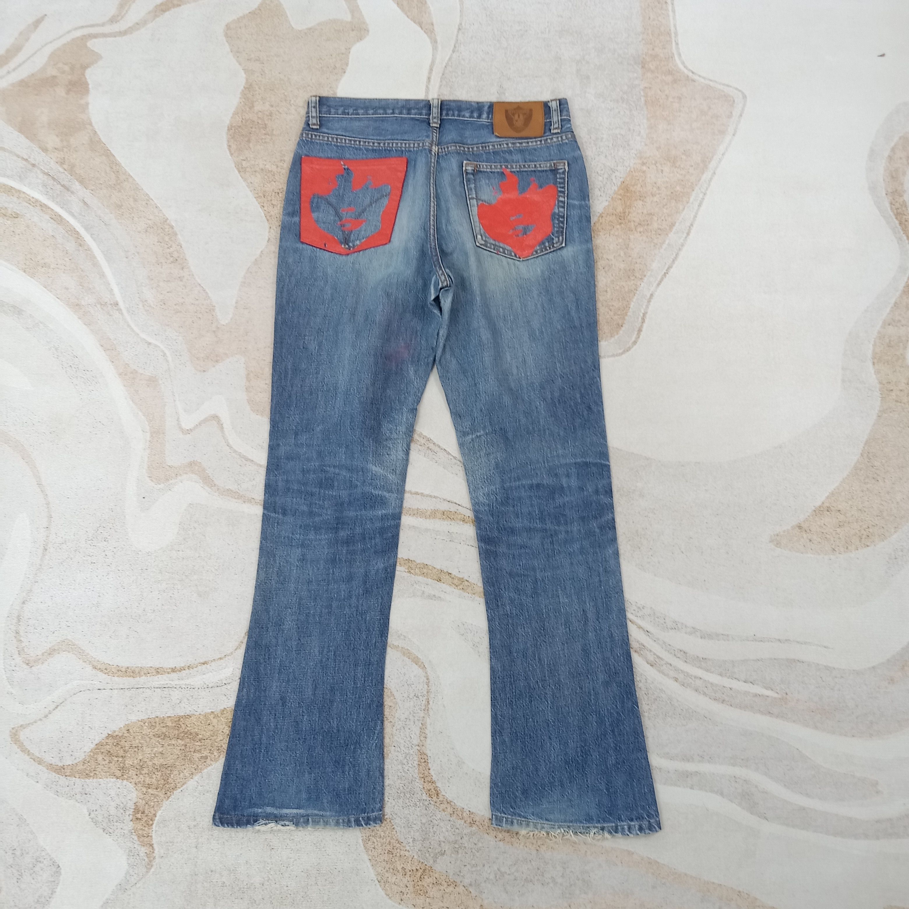 Hysteric Glamour Hysteric Glamour Bootcut Denim Jeans C265N8 Size US 29 - 1 Thumbnail