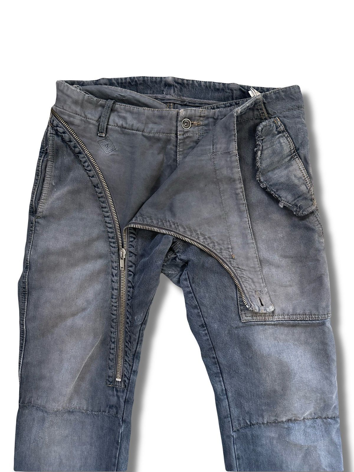Rick Owens × Rick Owens Drkshdw AW06 Rick Owens Dustulator Drkshdw Double Layer Aircuts Size US 32 / EU 48 - 2 Thumbnail