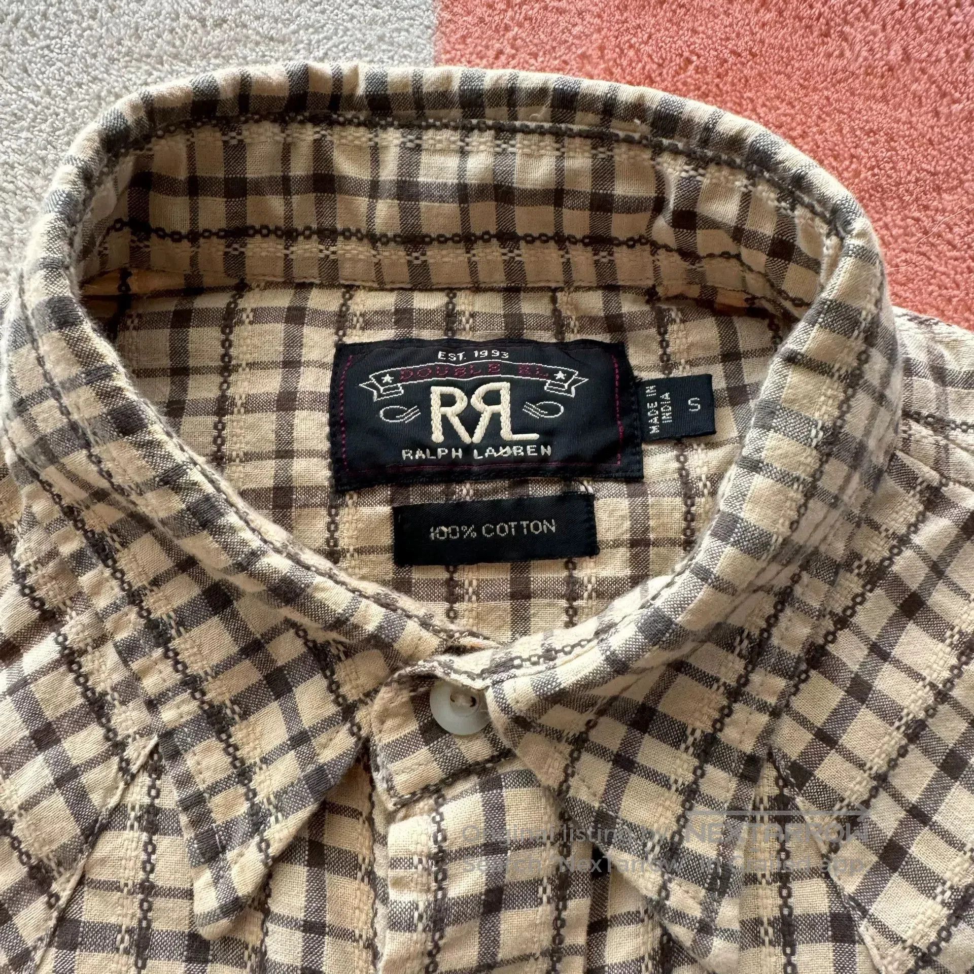 RRL Ralph Lauren RRL Plaid Western Shirt. Size US S / EU 44-46 / 1 - 6 Thumbnail