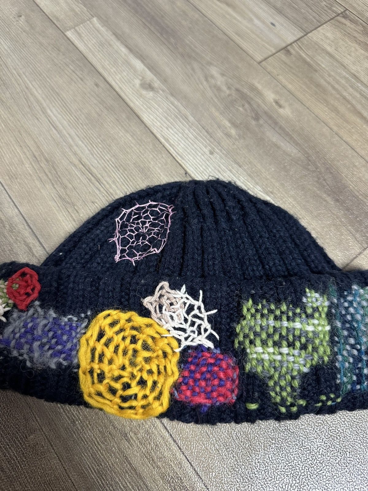 Handmade Custom Made Nice Design Art Knitted Spider Beanie Hats Size ONE SIZE - 11 Thumbnail