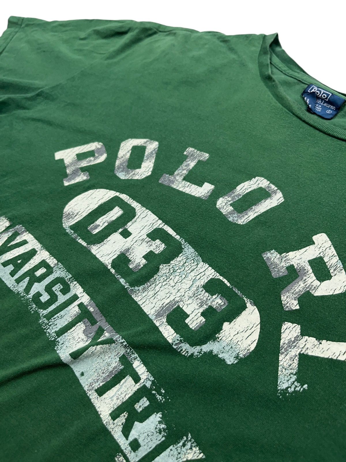 Polo Ralph Lauren × Vintage Vintage Polo Ralph Lauren Faded Varsity D-33 T-shirt Size US L / EU 52-54 / 3 - 4 Thumbnail