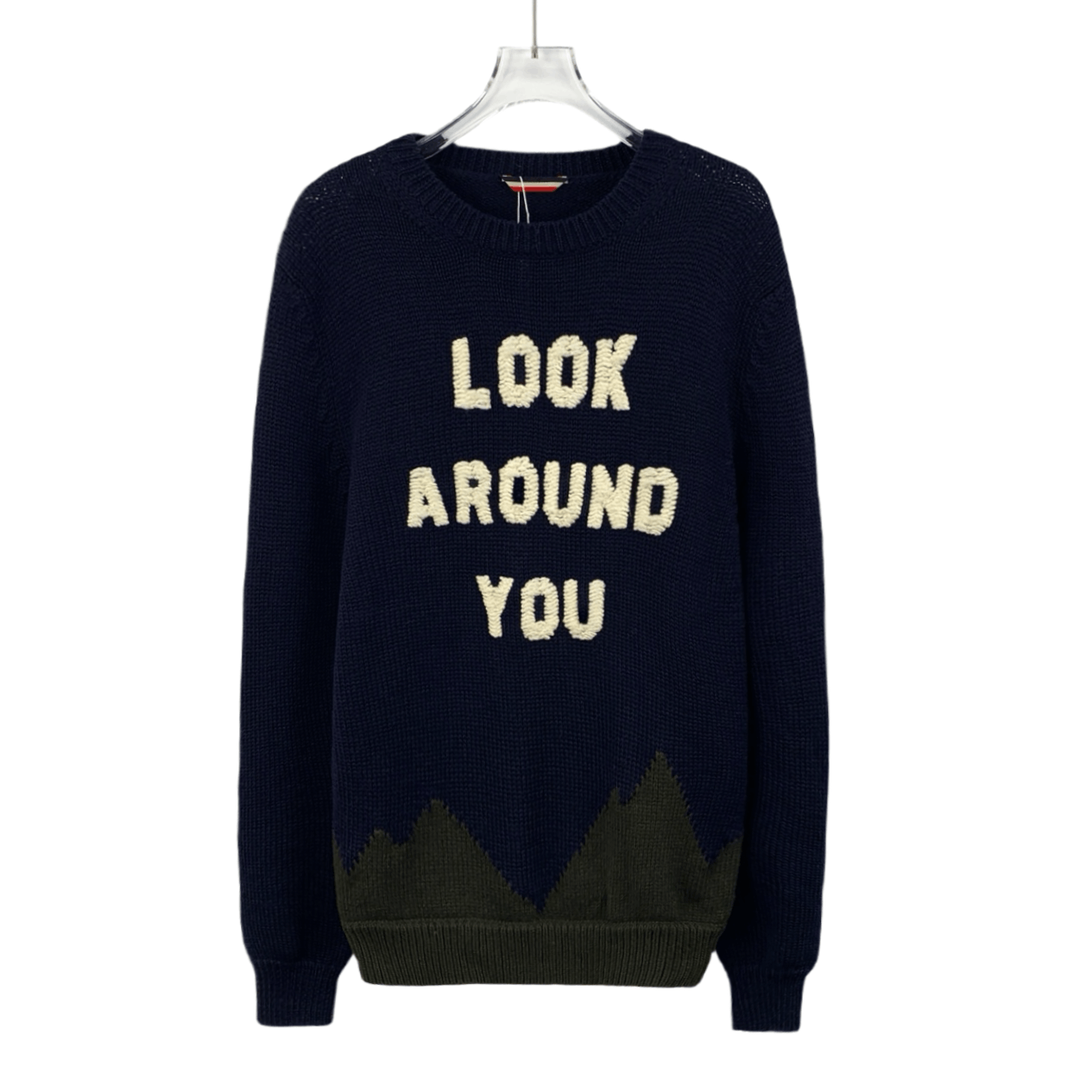 Moncler Moncler Wool Sweater – Navy Lette Crewneck (Size M) Size US M / EU 48-50 / 2 - 1 Thumbnail