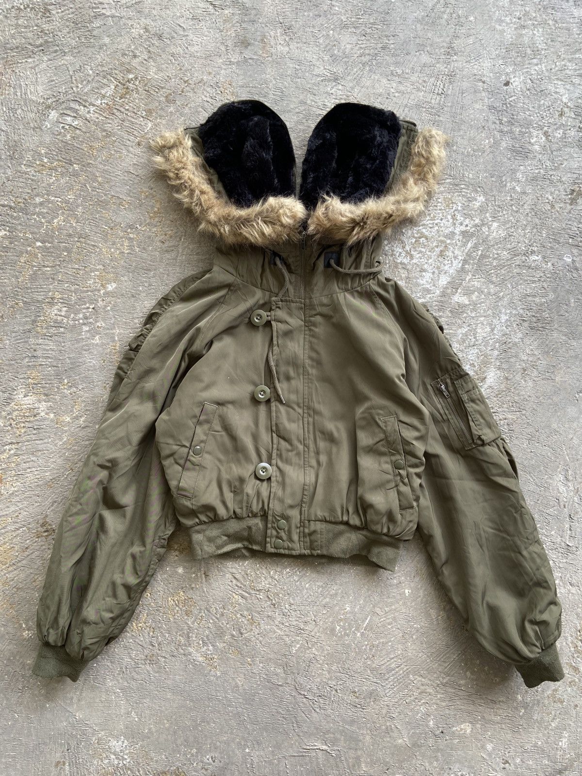 Japanese Brand 2000s Browny Standard - Cyber Apocalypse Style Fur Jacket Size US M / EU 48-50 / 2 - 2 Thumbnail