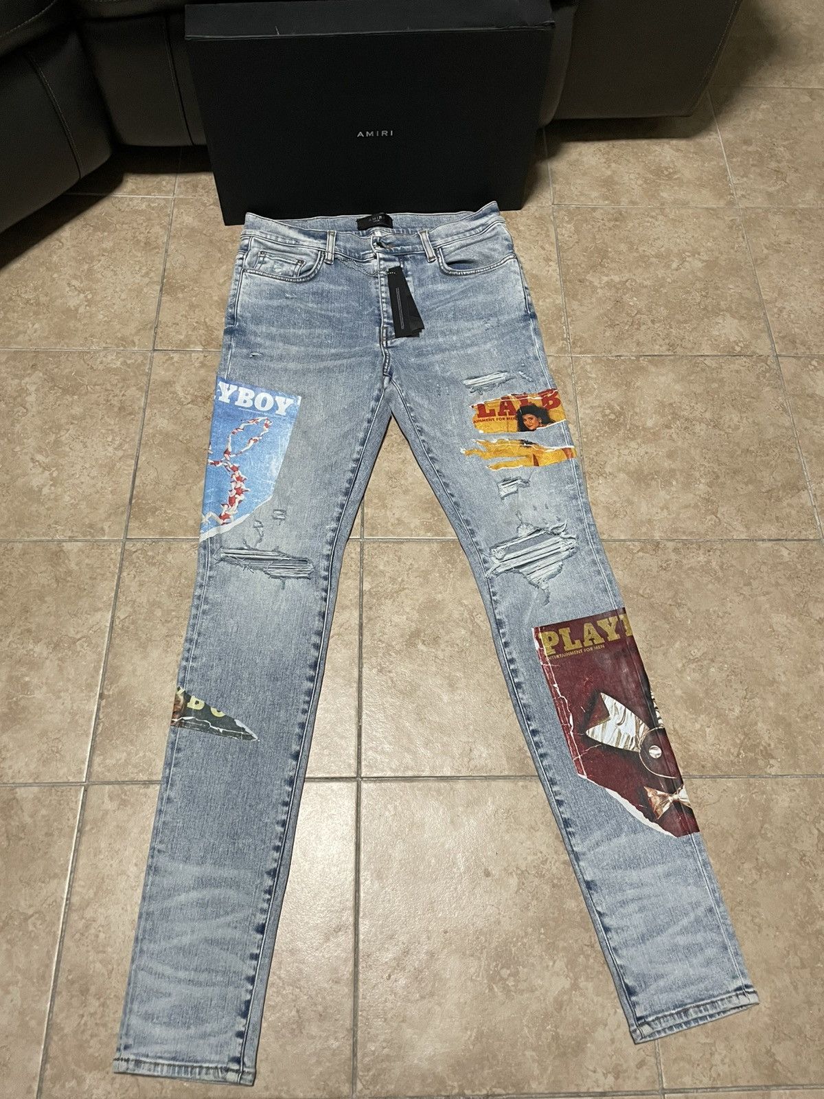 Amiri Amiri Playboy Magazine Jean Size US 33 - 1 Thumbnail