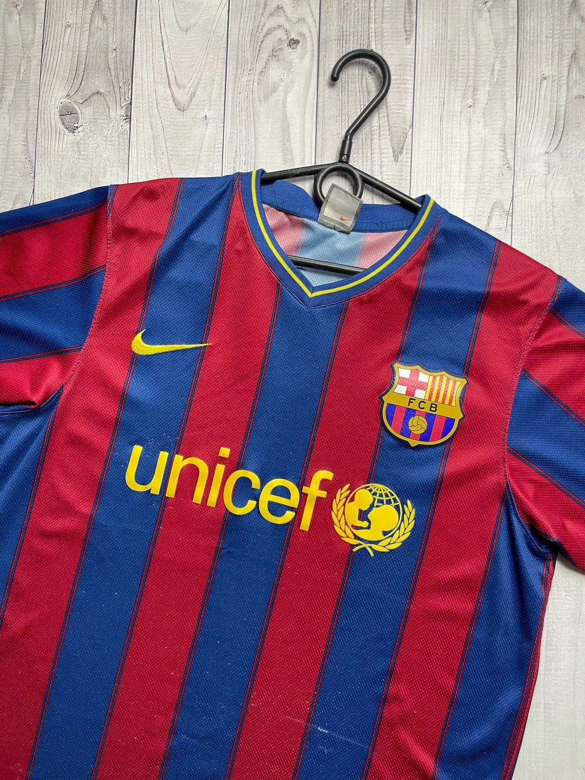 Nike × Vintage Vintage Nike Barcelona soccer jersey size M rare Size US M / EU 48-50 / 2 - 2 Thumbnail