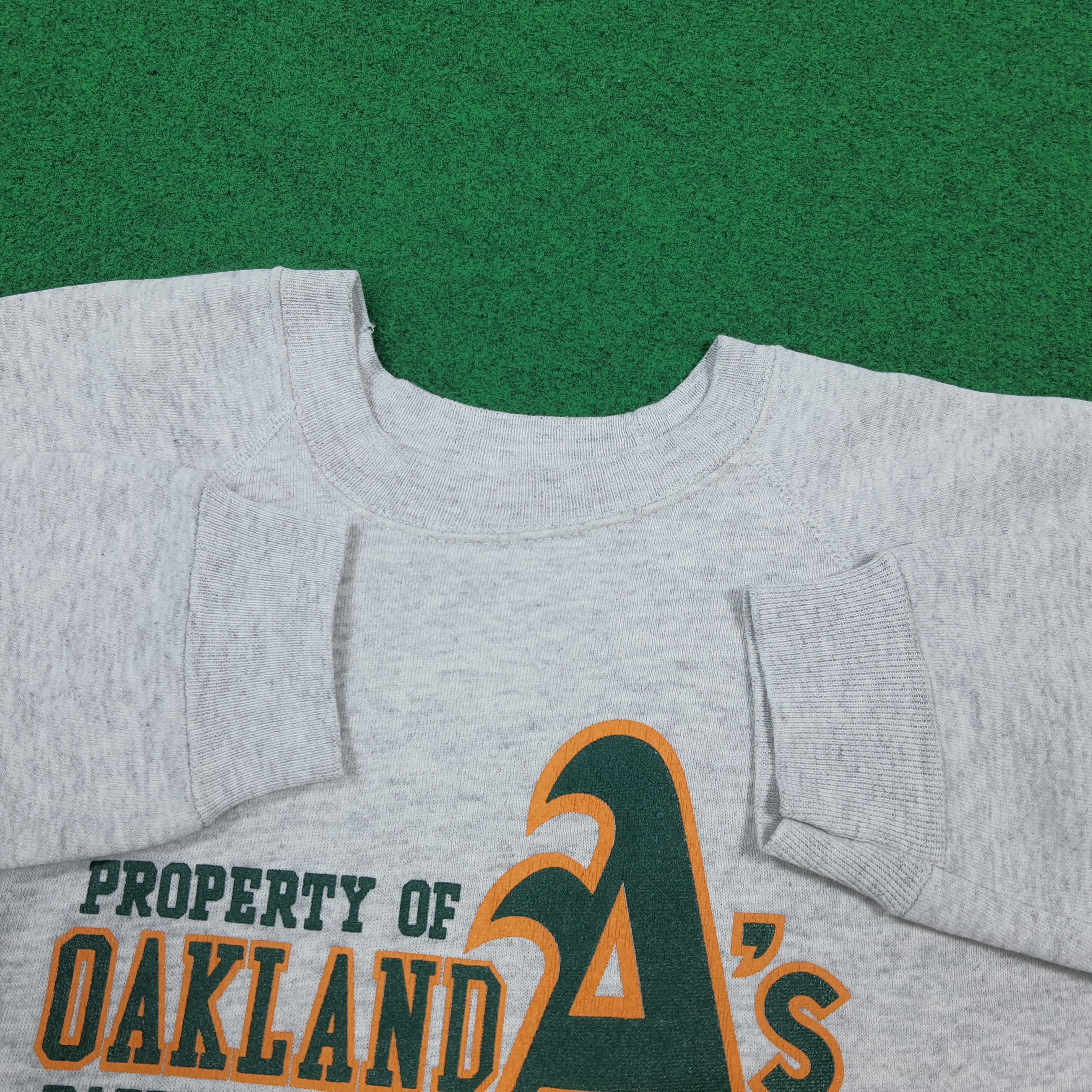 Hanes Vintage 90s Oakland A's Baseball Club Crewneck E1A27 Size US M / EU 48-50 / 2 - 4 Thumbnail