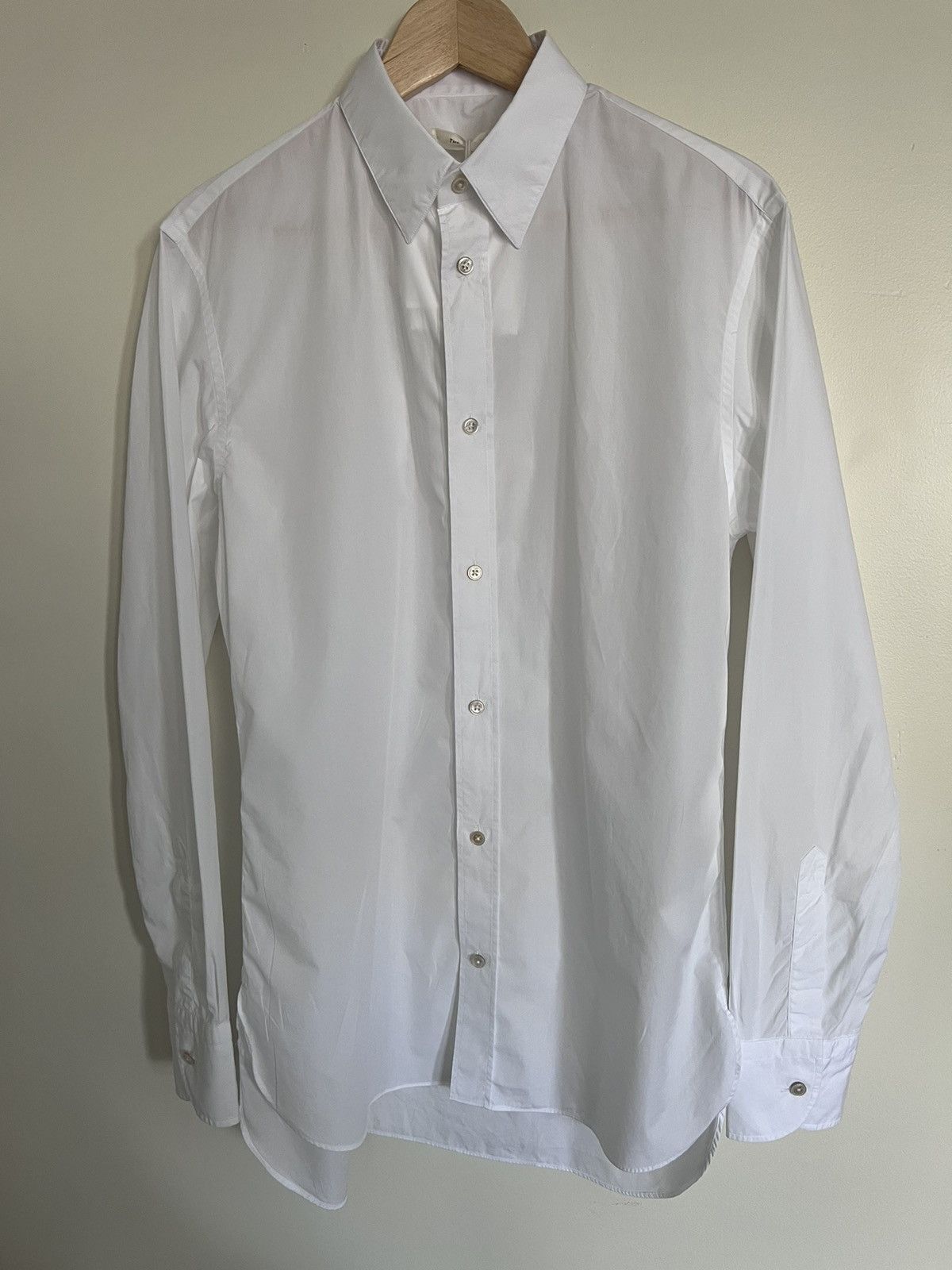 The Row $1K White cotton Ahmet dress shirt, US16/EU41,made in France Size 40R - 2 Thumbnail