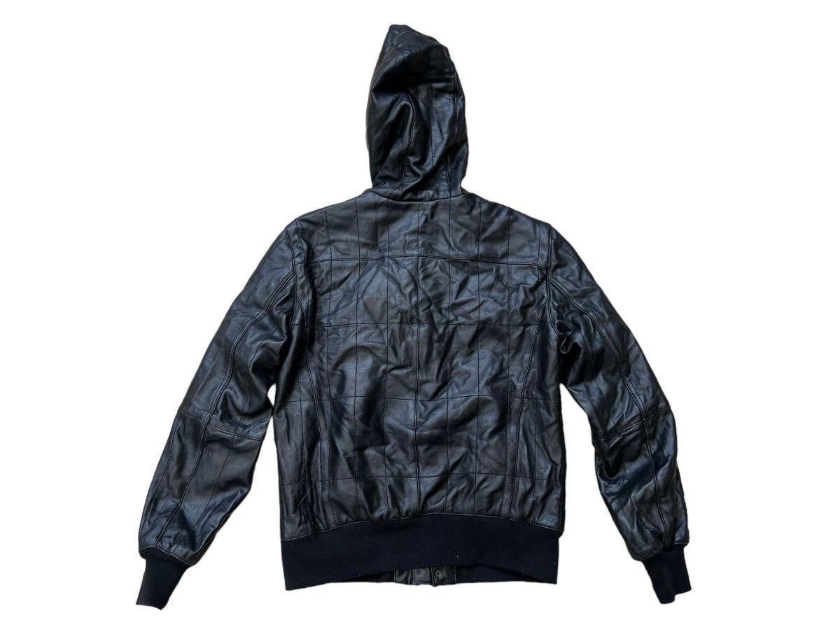 John Varvatos FA/14 John Varvatos Black Sheep Skin Leather Jacket Hoodie Size US S / EU 44-46 / 1 - 2 Thumbnail