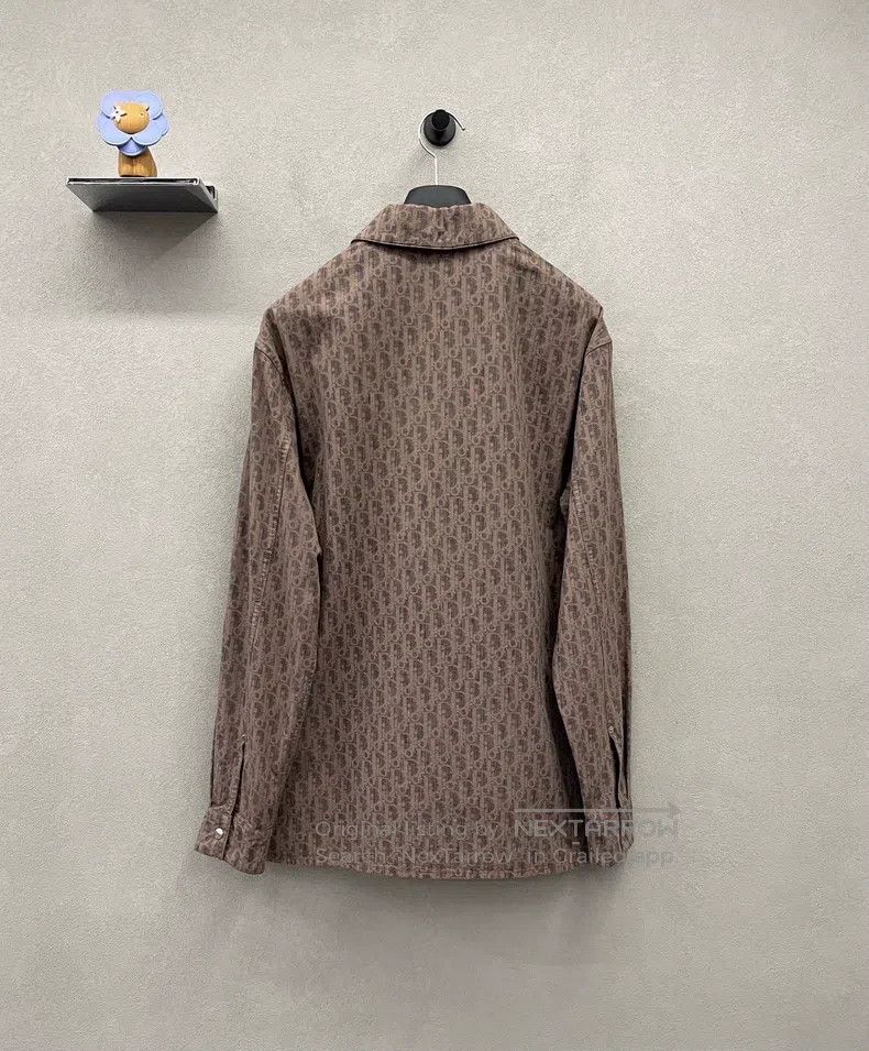 Dior Dior Logo full-print shirt-style brown jacket Size US S / EU 44-46 / 1 - 4 Thumbnail
