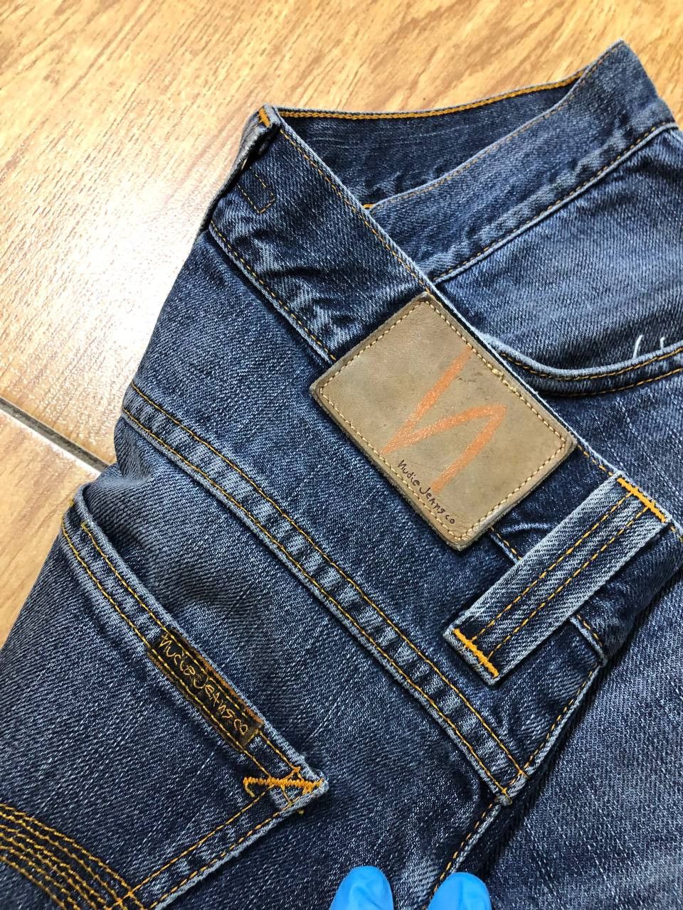 Nudie Jeans NUDIE STEADY EDDIE Blue Wash Denim Straight Jeans Size US 30 / EU 46 - 6 Thumbnail