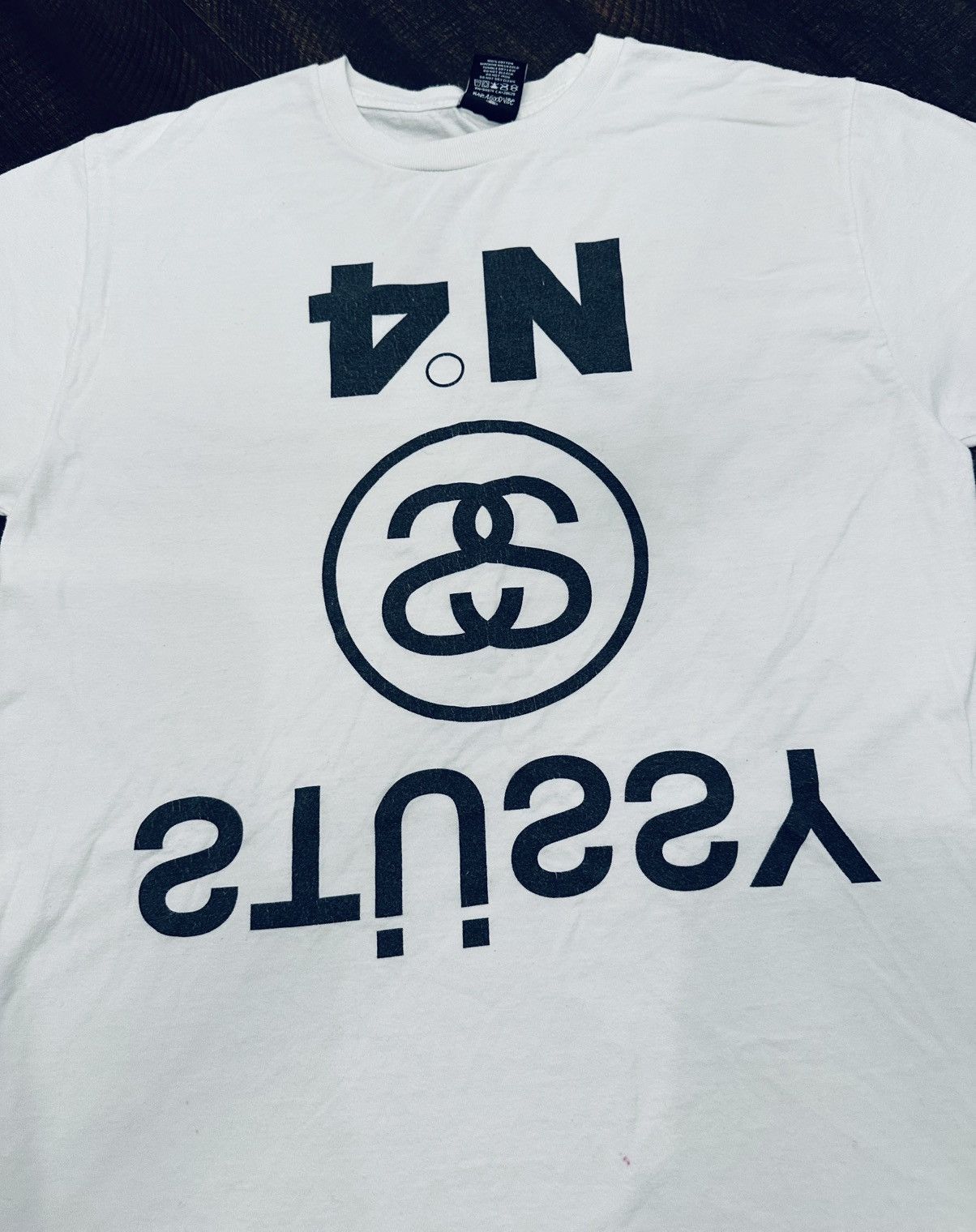 Stussy Stussy Upside Down Men’s T-Shirt-Size Medium Size US M / EU 48-50 / 2 - 2 Thumbnail