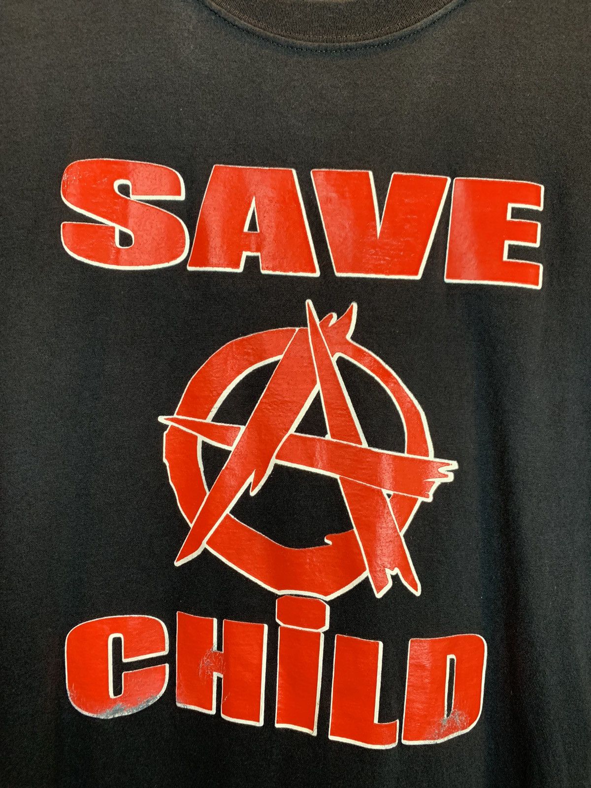 Vintage RARE* Vintage 90’s Save A Child Fuck A Priest! Anarchy Shirt Size US XL / EU 56 / 4 - 4 Thumbnail