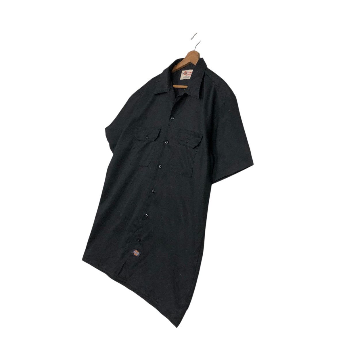 Japanese Brand 📌Rich Black Vintage Chore Work Shirt Bowling Shirt Dickies Size US L / EU 52-54 / 3 - 3 Thumbnail